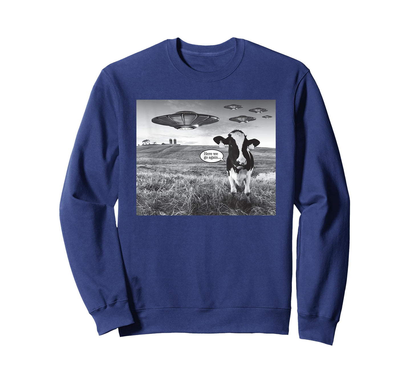 Funny Cow Selfie With Alien T-Shirt