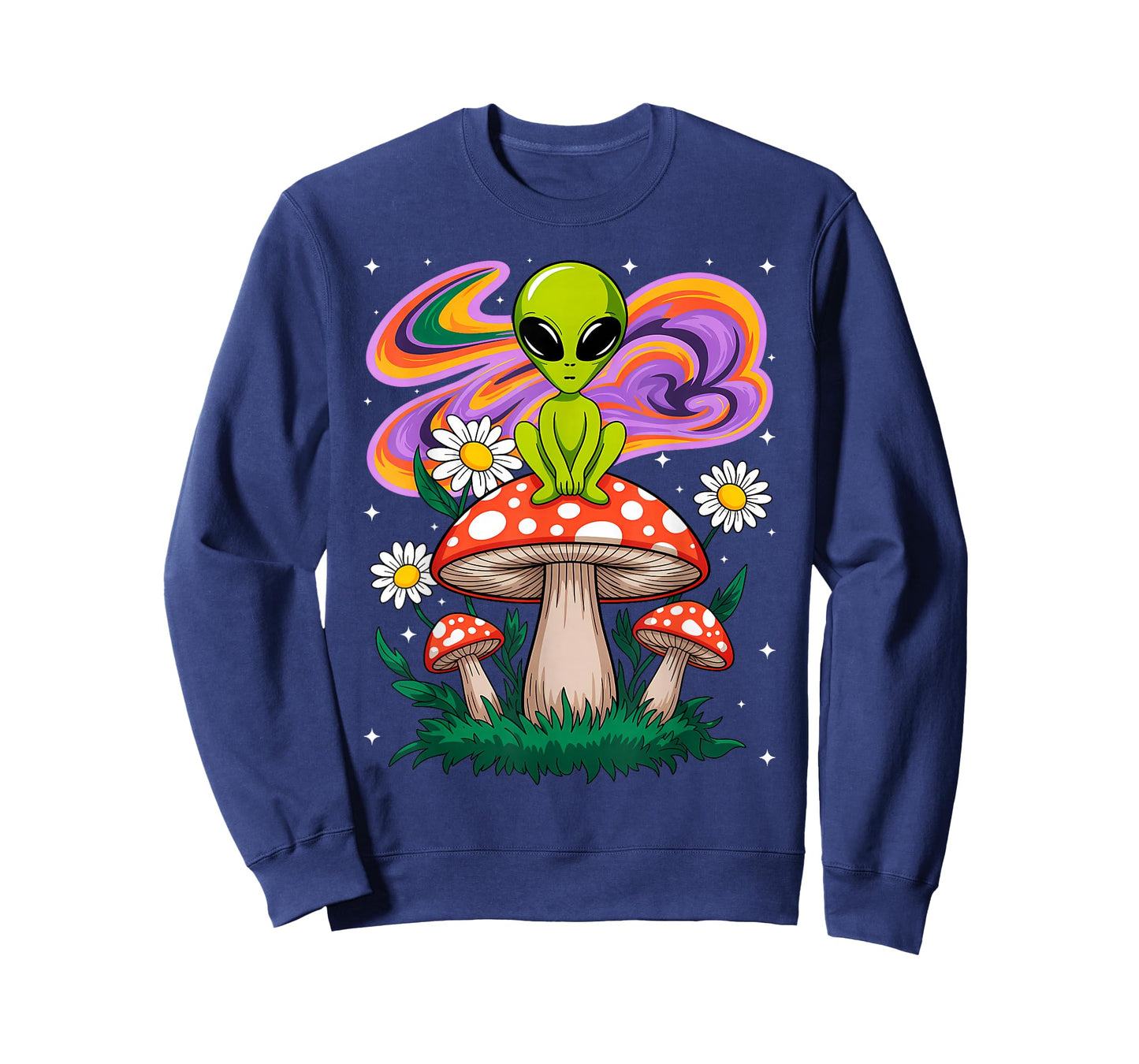 Funny Magic Mushroom Alien Trippy Shroom T-Shirt