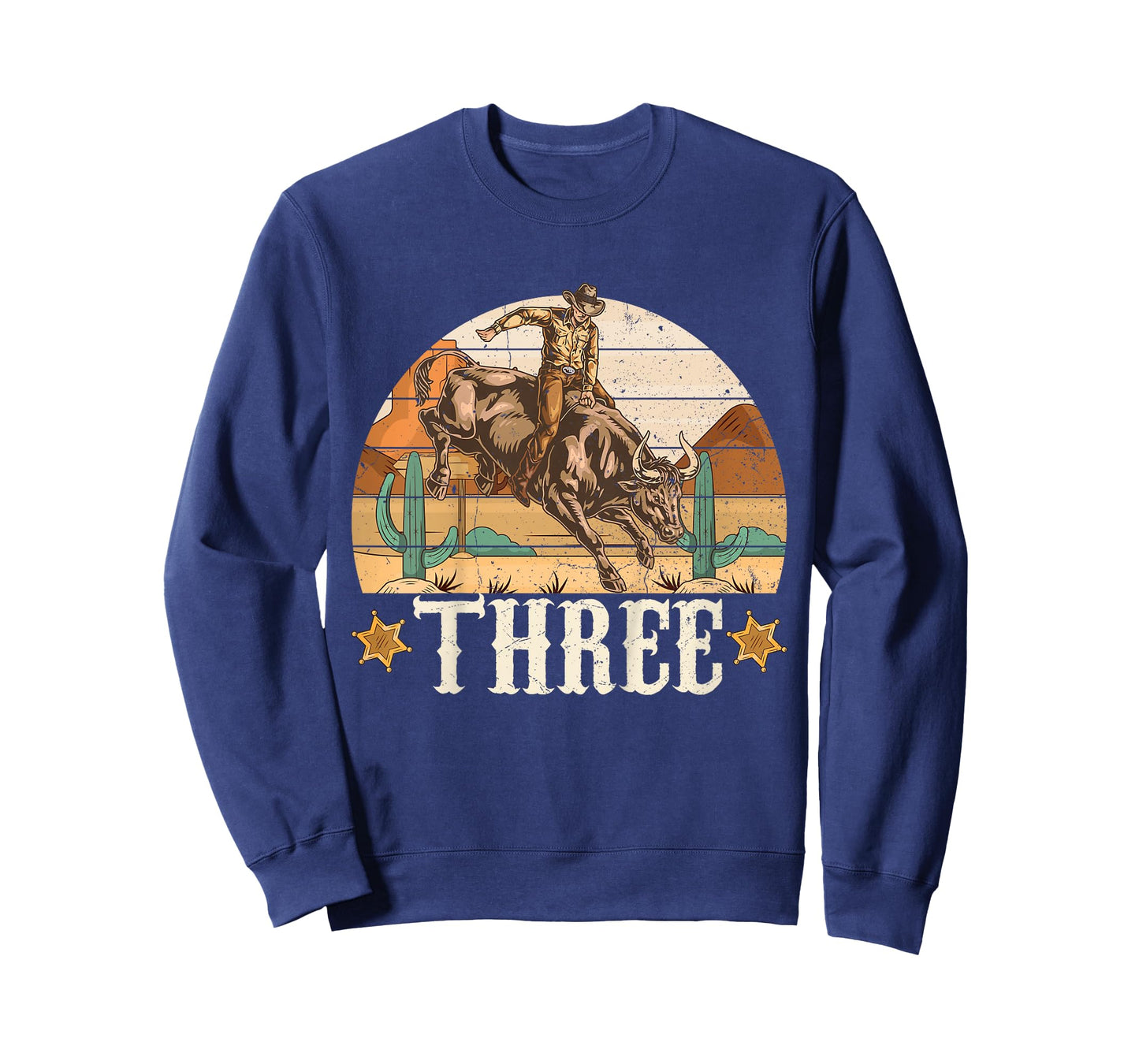 Bull Riding 3rd Birthday 3 Years Old Boy Cowboy Rodeo T-Shirt