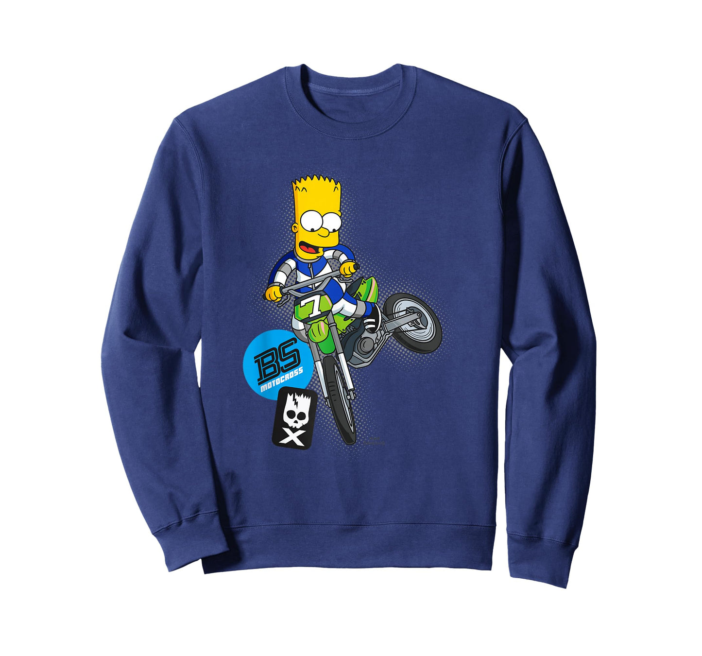 The Simpsons Bart Simpson BMX Motocross Racing C2 T-Shirt