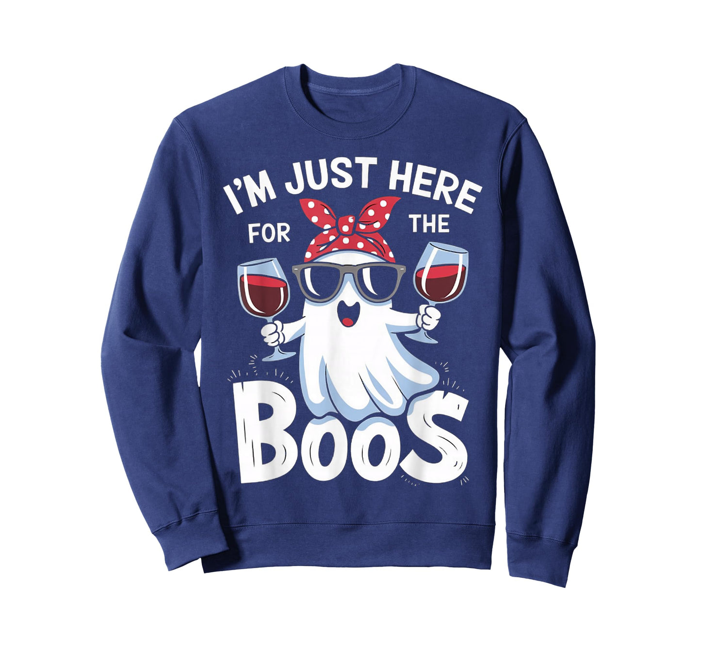 Funny Halloween Ghost Design – I’m Just Here for the Boos T-Shirt