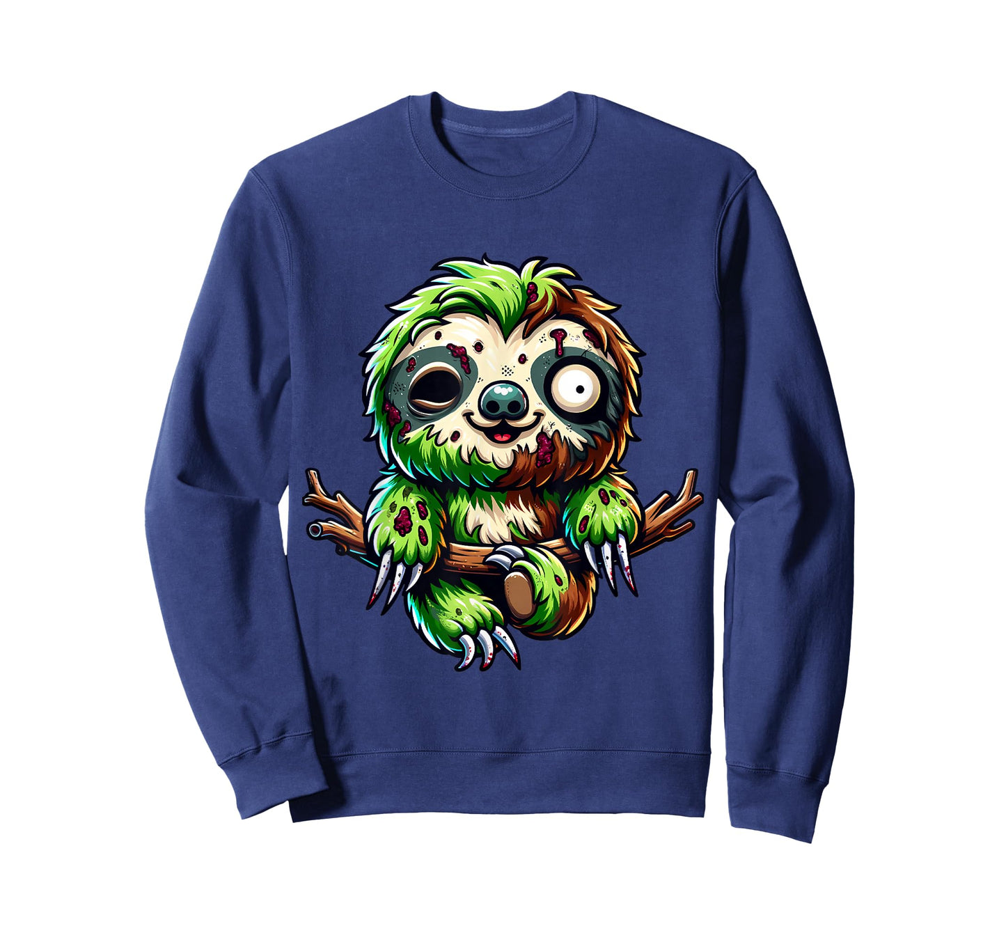 Sloth Zombie Halloween Animal Men Boys Women Girls T-Shirt