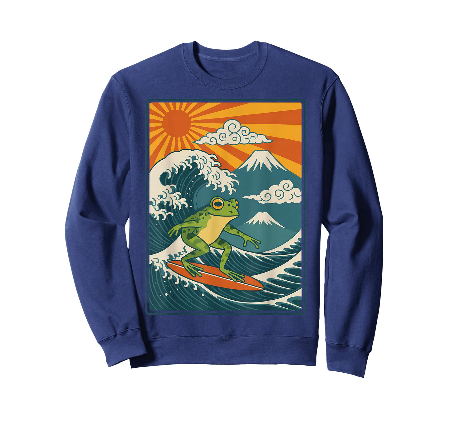 Frog Surfing Japanese T-Shirt