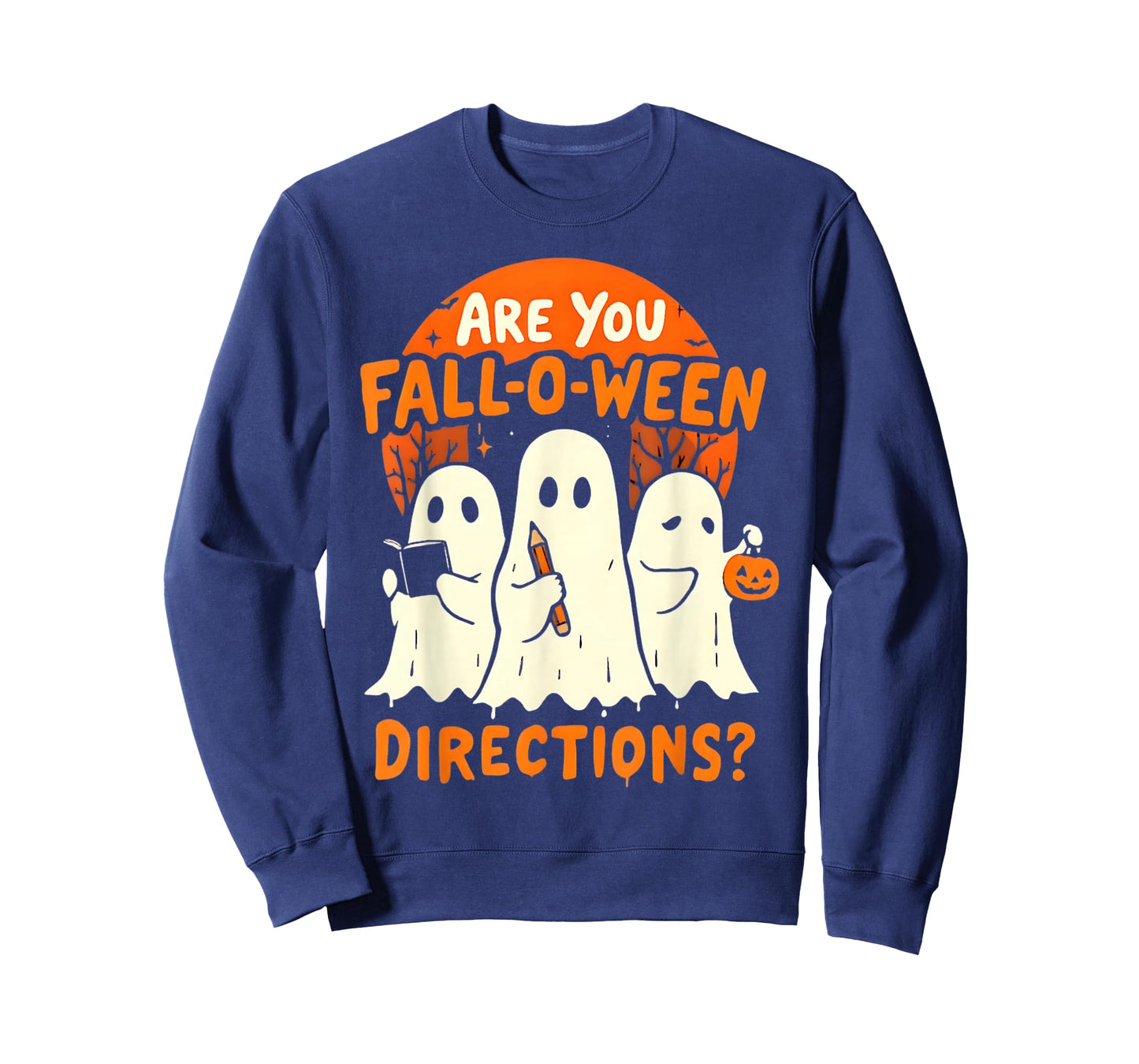 are You Fall O Ween Direction Halloween Teacher Ghosts T-Shirt