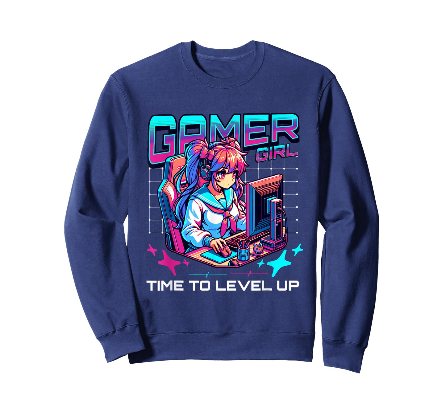 Gamer Girl Time To Level Up Video Game Girl Gaming B-day T-Shirt