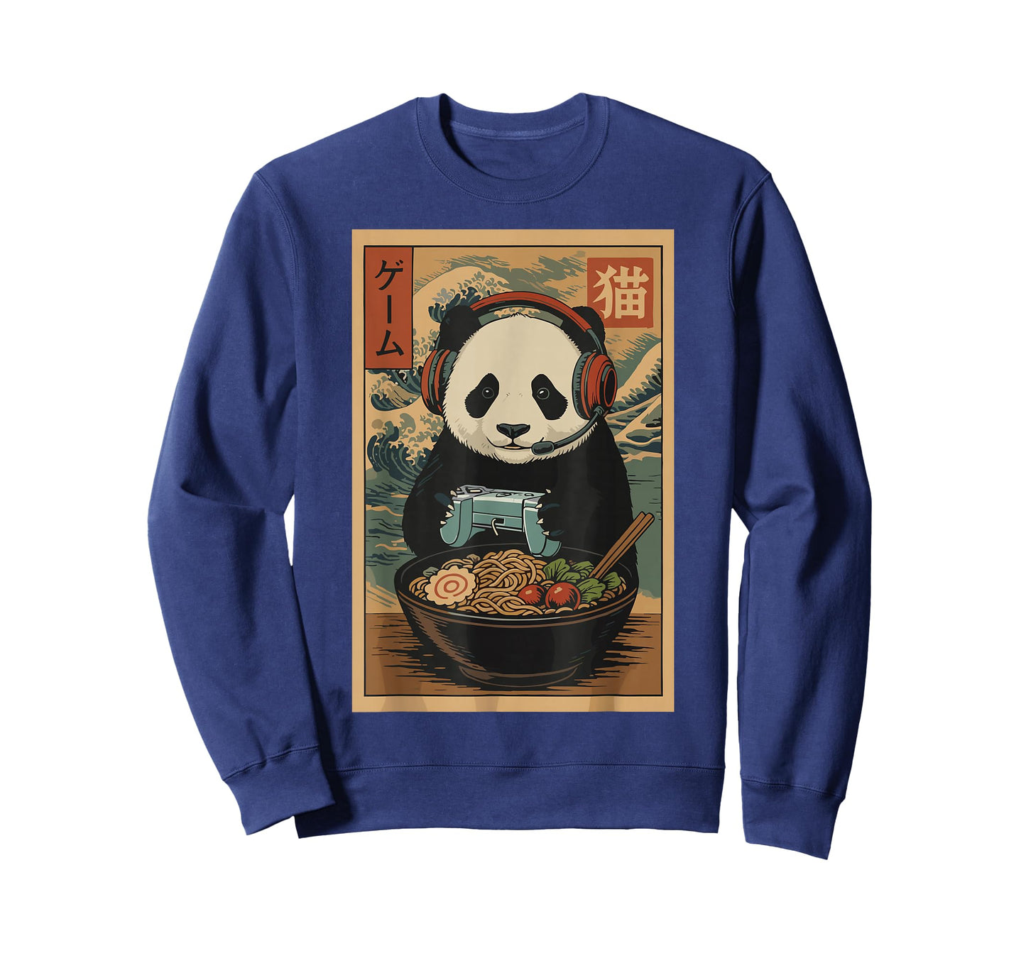 Kawaii Japanese Ramen Panda Retro Gaming Shirts for Men T-Shirt