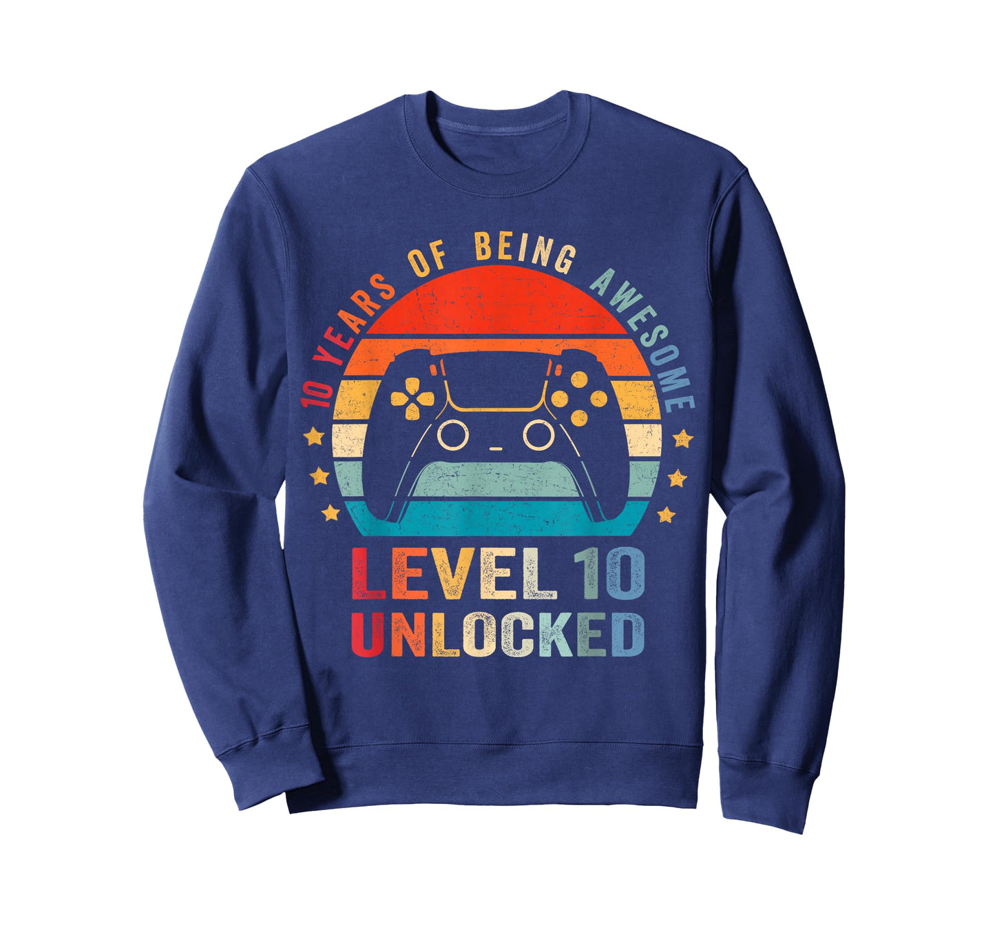 Level 10 Unlocked Shirt Funny Video Gamer 10th Birthday Gift T-Shirt