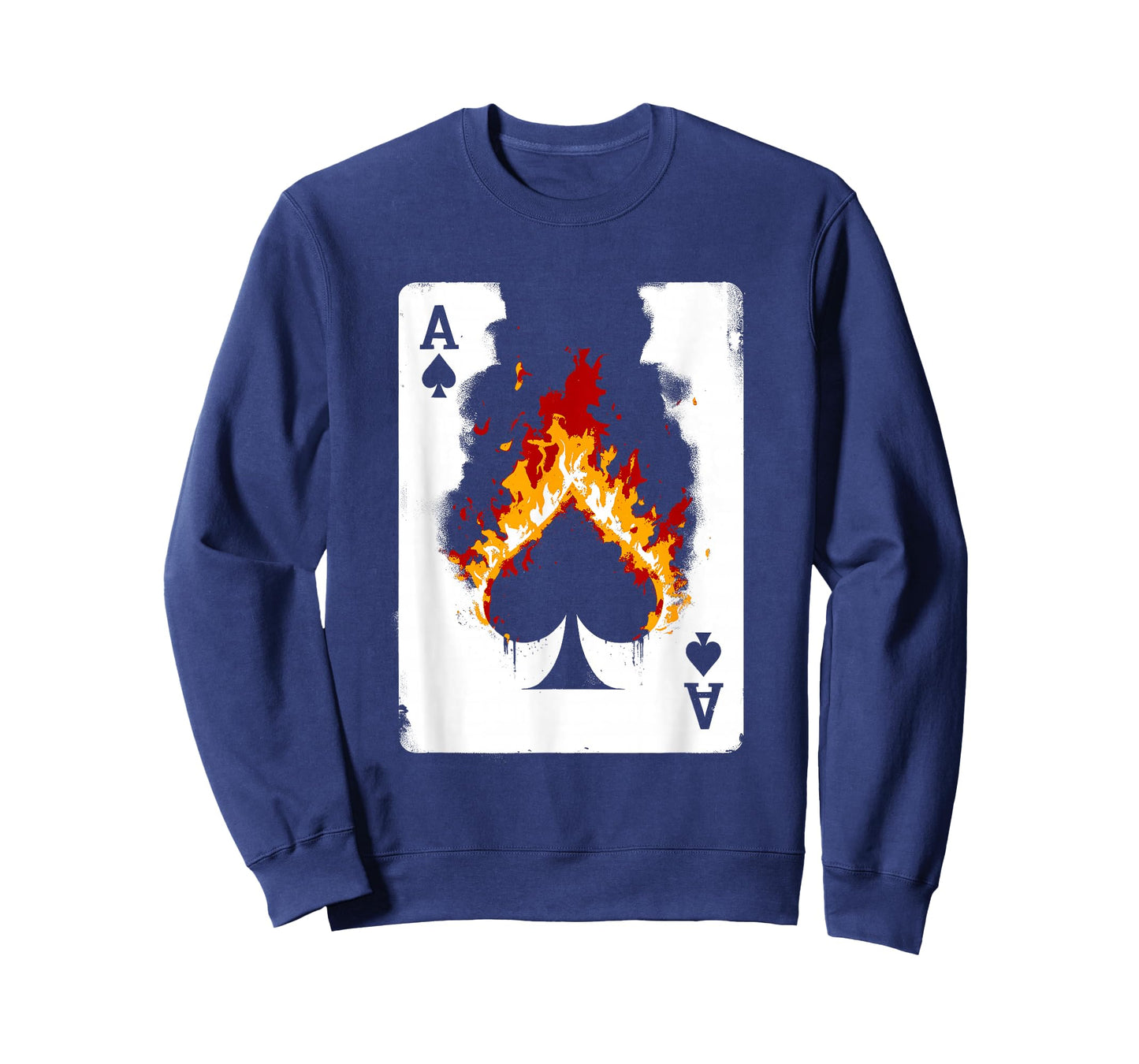 Burning Ace Of Spades - Vintage Favorite Card Game Lover T-Shirt