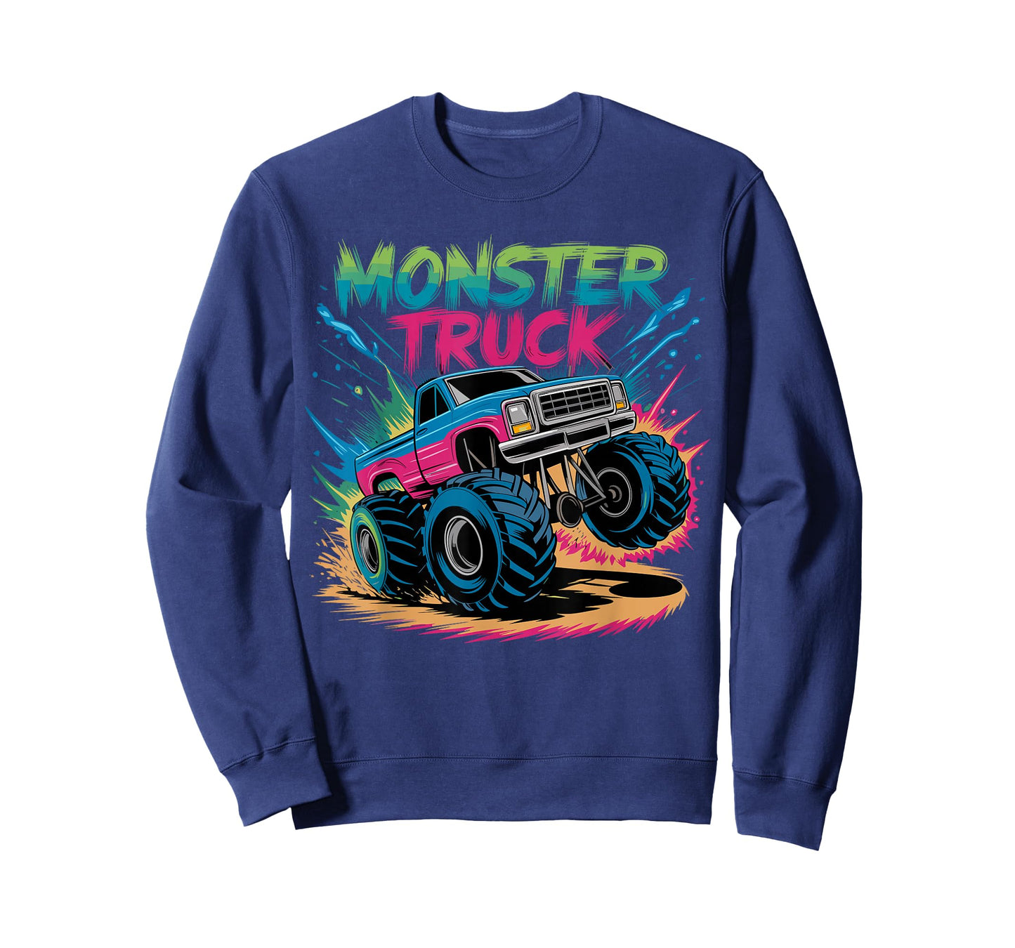 Monster Truck Birthday Party Colorful T-Shirt