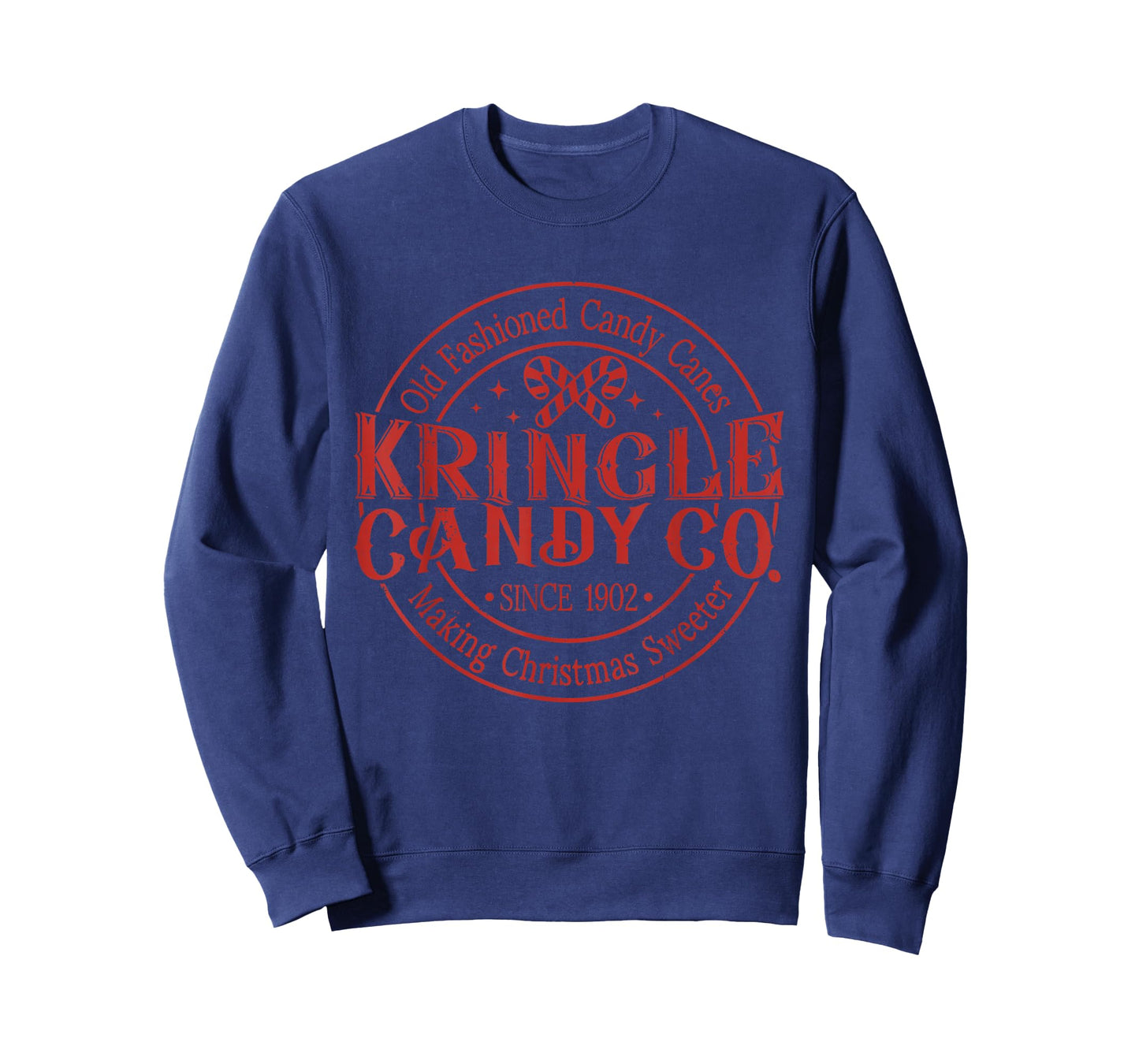 Retro Kringle Candy Co Old Fashioned Candy Canes Xmas Kids T-Shirt