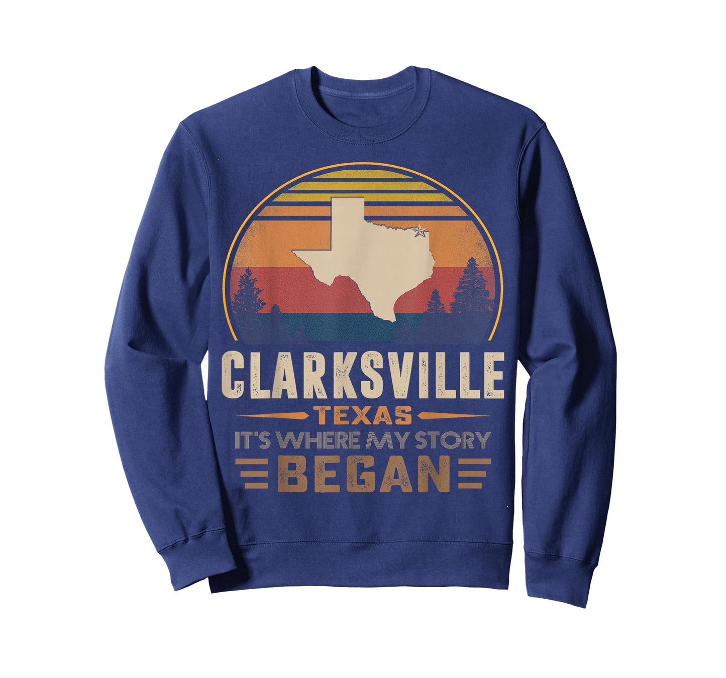 Vintage Clarksville Texas Hometown My Story Began T-Shirt