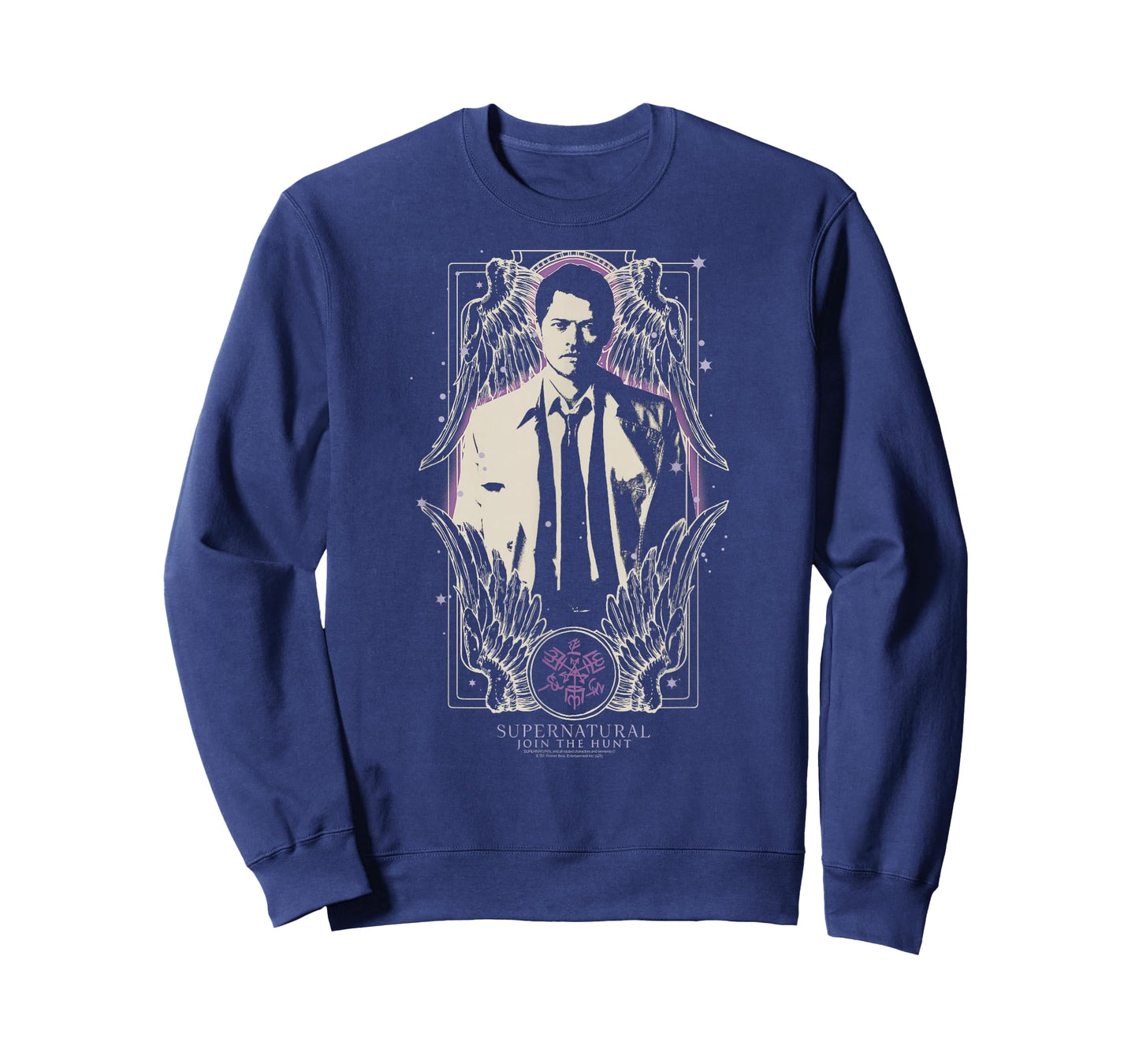 Supernatural Castiel Angel Wings Illustration TV Show T-Shirt