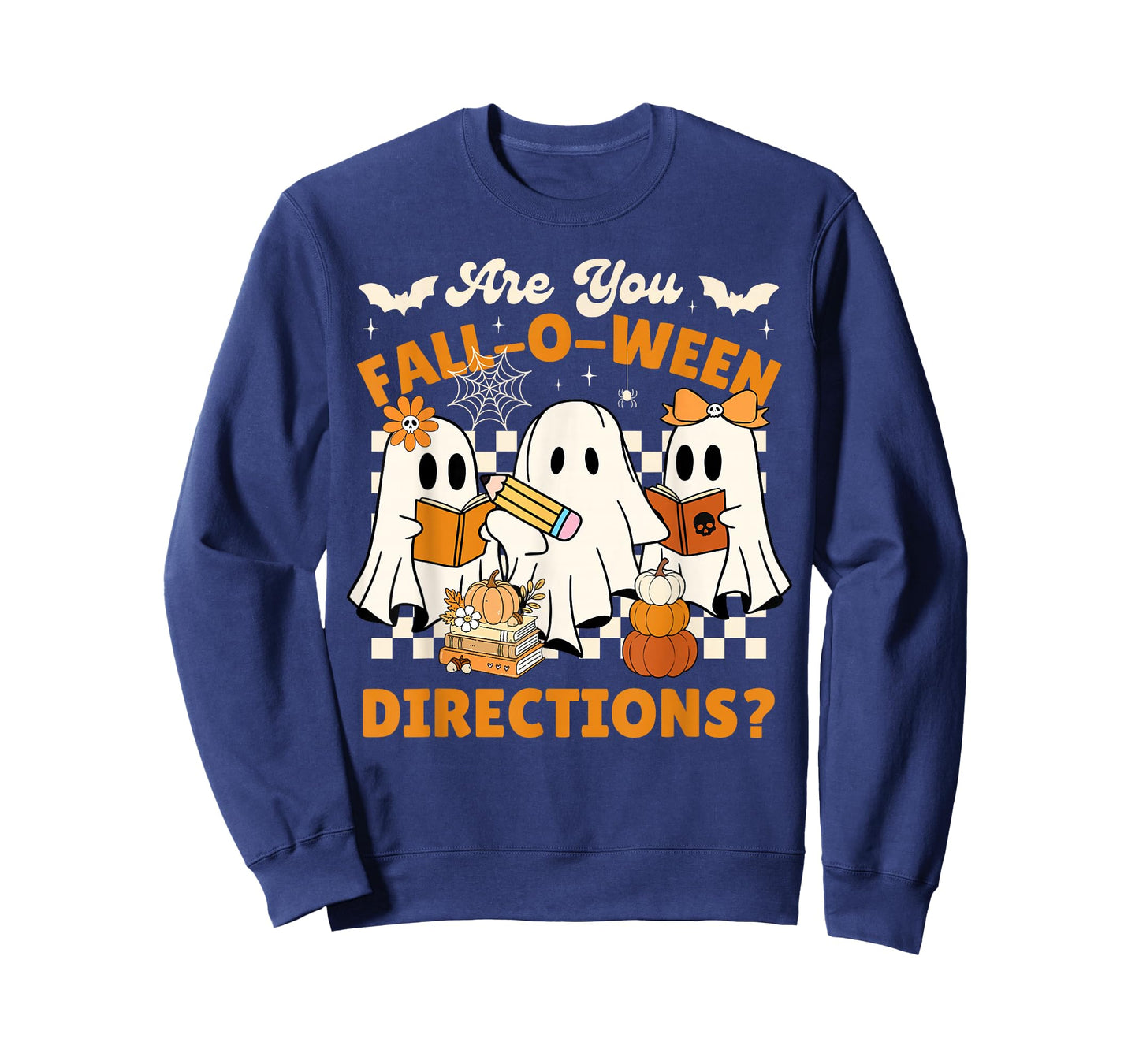 are You Fall o Ween Directions Funny Halloween Ghost Teacher T-Shirt