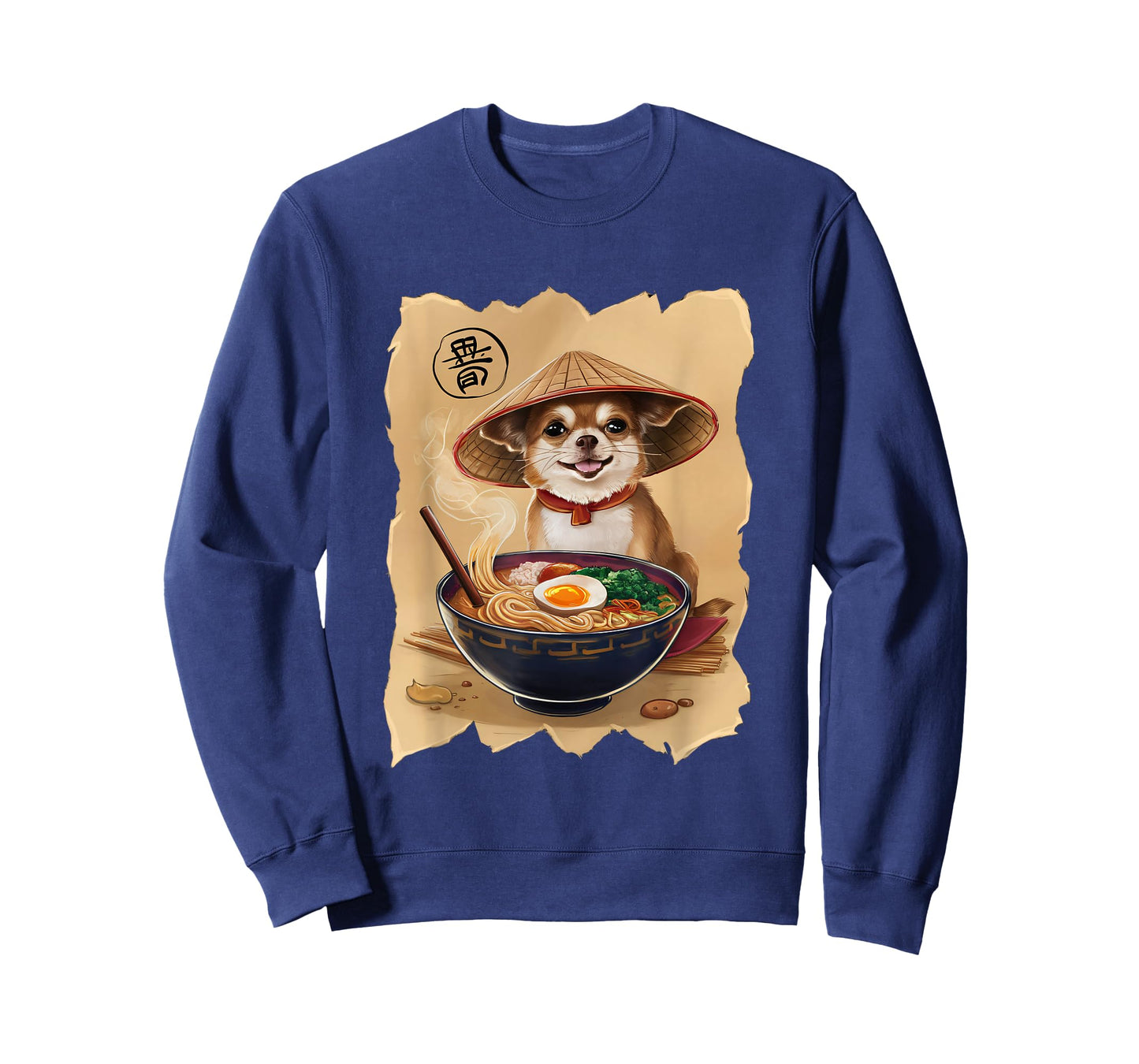 Men Woman Kawaii Eating Ramen Japanese Chihuahua T-Shirt