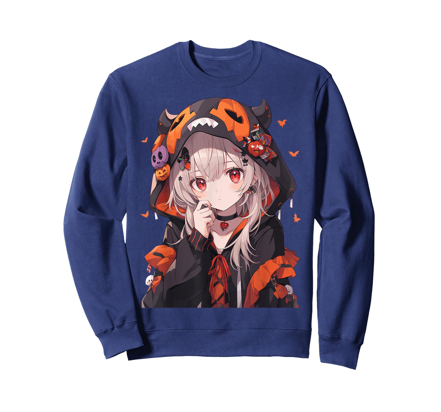 Halloween Anime Girl Pumpkin Demon Costume Japanese Otaku T-Shirt