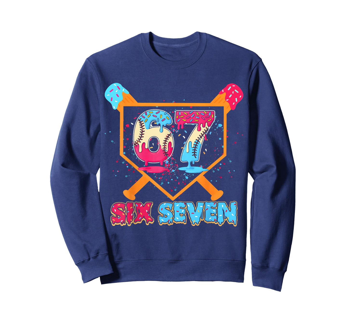 Baseball Drip Number 67 Player Or 67th Birthday T-Shirt