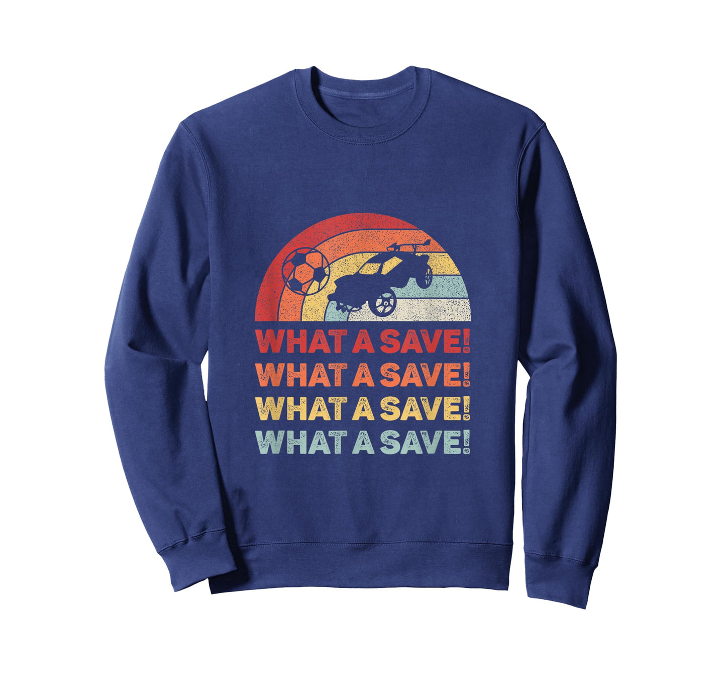Vintage Retro What A Save Rocket Soccer Car League T-Shirt