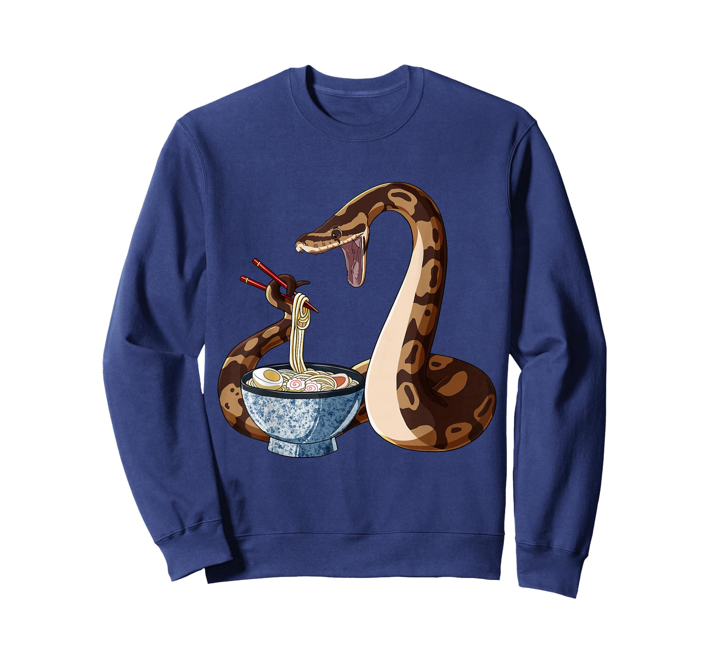 Funny Japanese Anime Snake Eats Ramen King Python T-Shirt