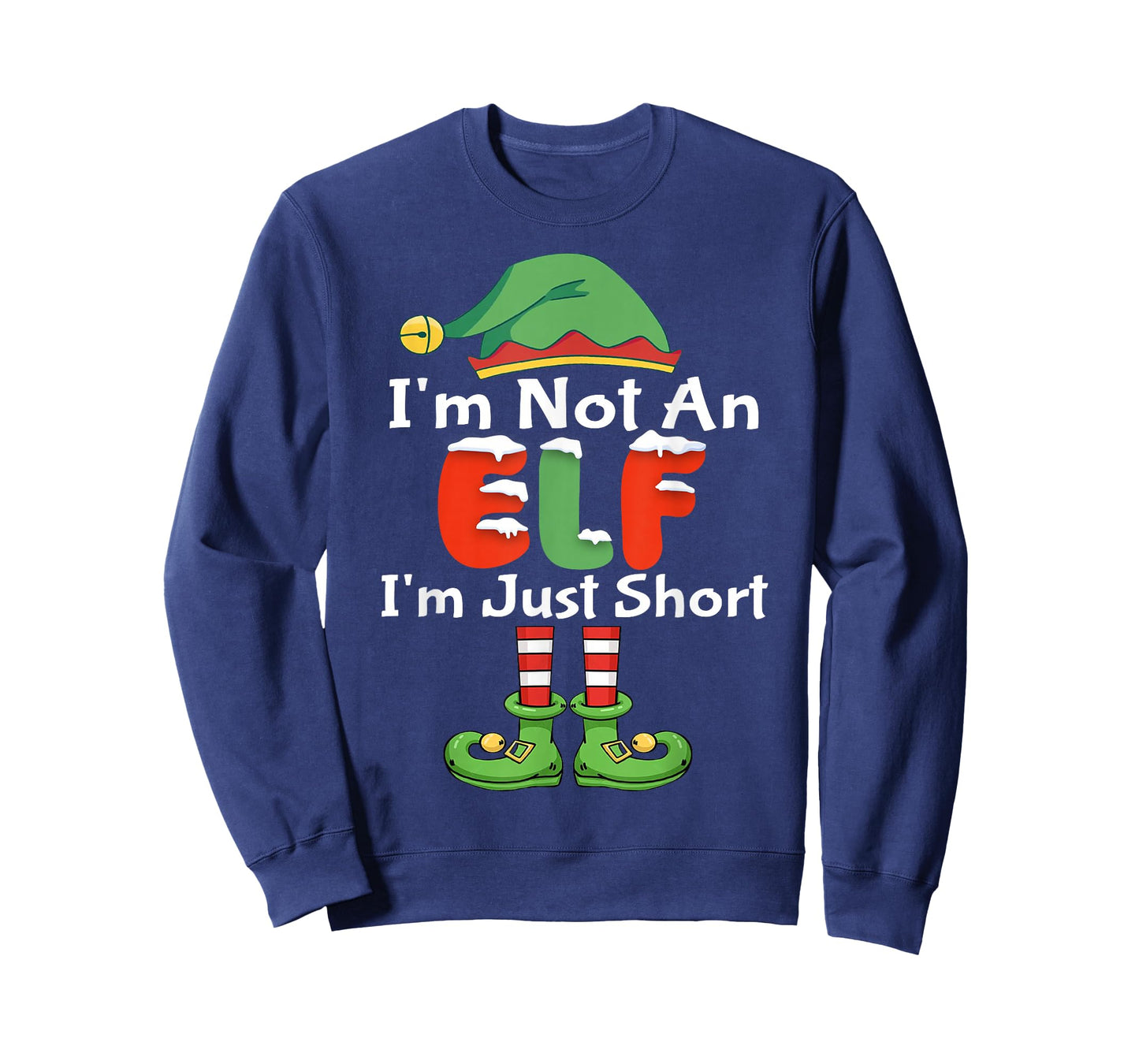 Im Not an Elf Just Short Funny Christmas Xmas Men Women Kids T-Shirt