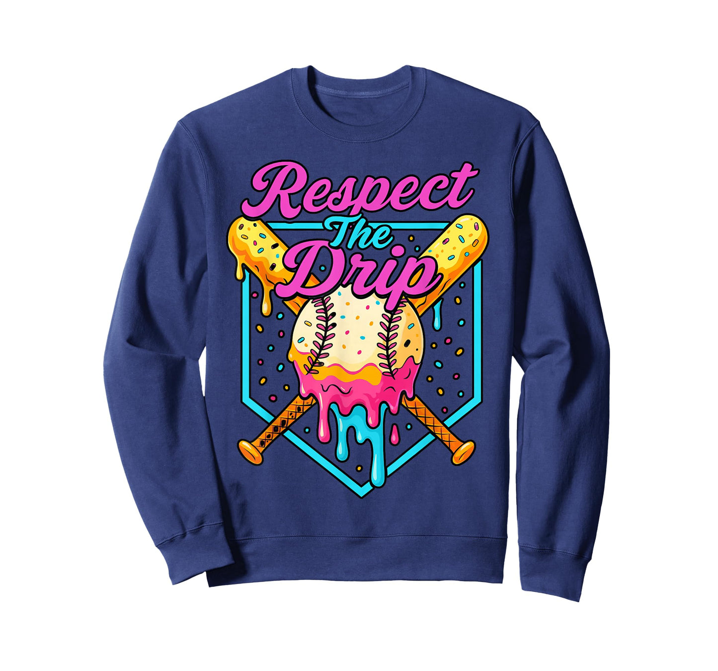 Respect The Drip Youth Baseball Ice Cream T-Shirt