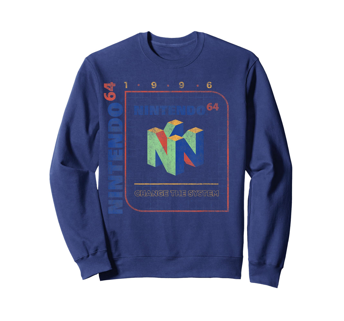 Nintendo 64 Change The System 1996 Vintage Retro Cube Logo T-Shirt