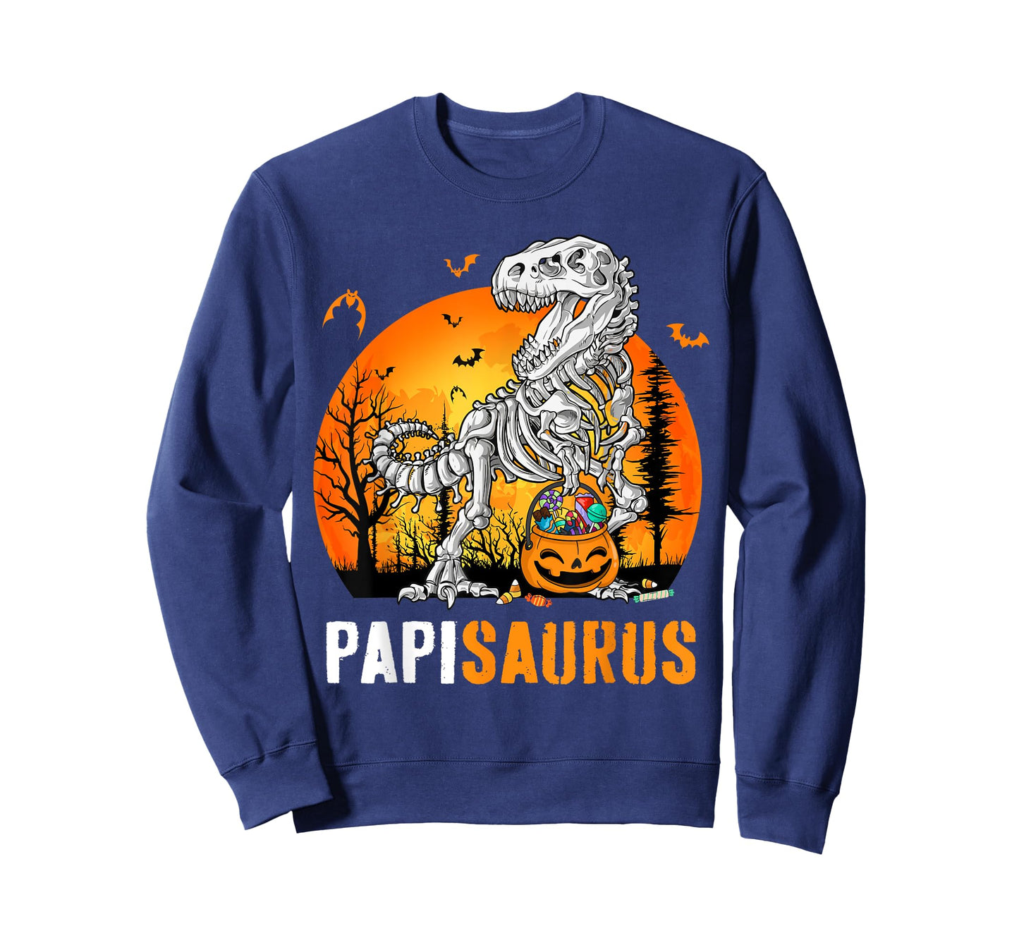 Papisaurus Dinosaur Skeleton Halloween Papi Saurus T-Shirt