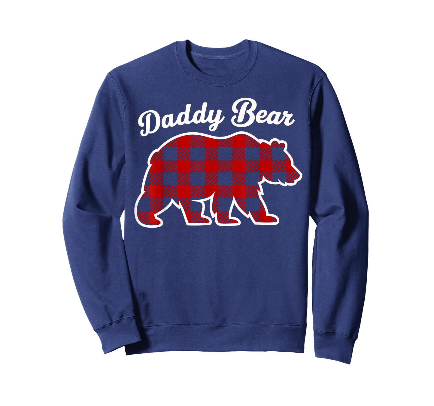Daddy Bear Buffalo Red Plaid Matching Family Christmas T-Shirt