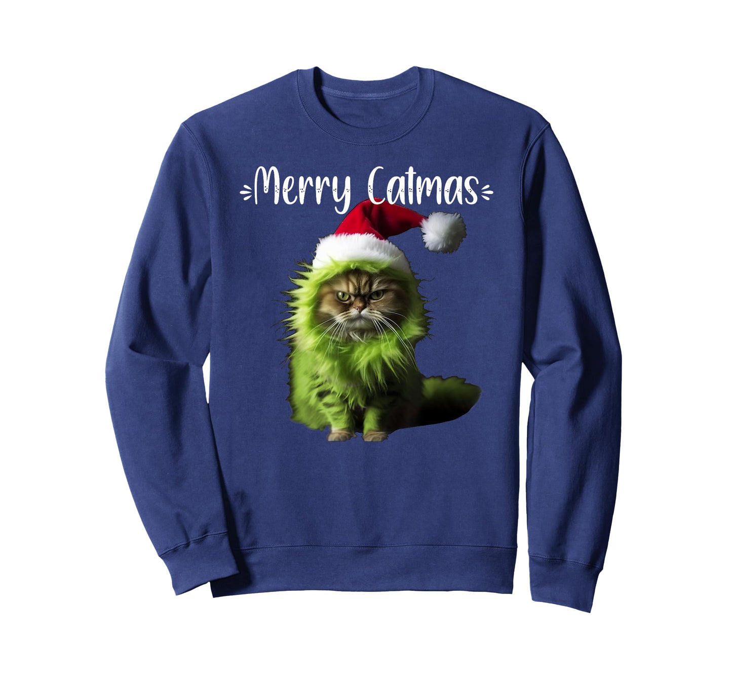 Merry Catmas - Funny Cat Christmas T-Shirt for Men Women Kids