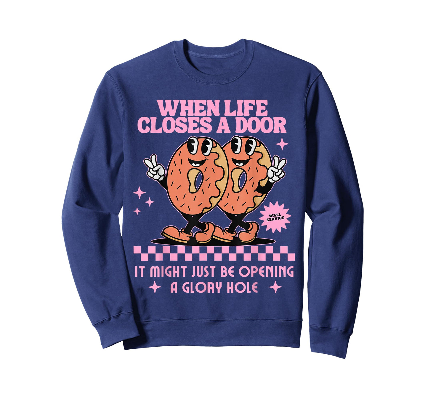 Life Closes A Door Funny Embarrassing Gag Glory Hole Meme T-Shirt