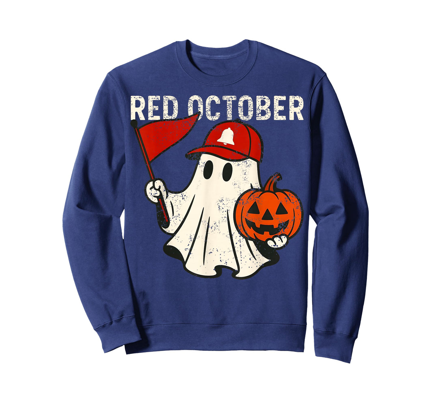 Retro Red October Name Ghost Pumpkin Gift for Men Women Kid T-Shirt