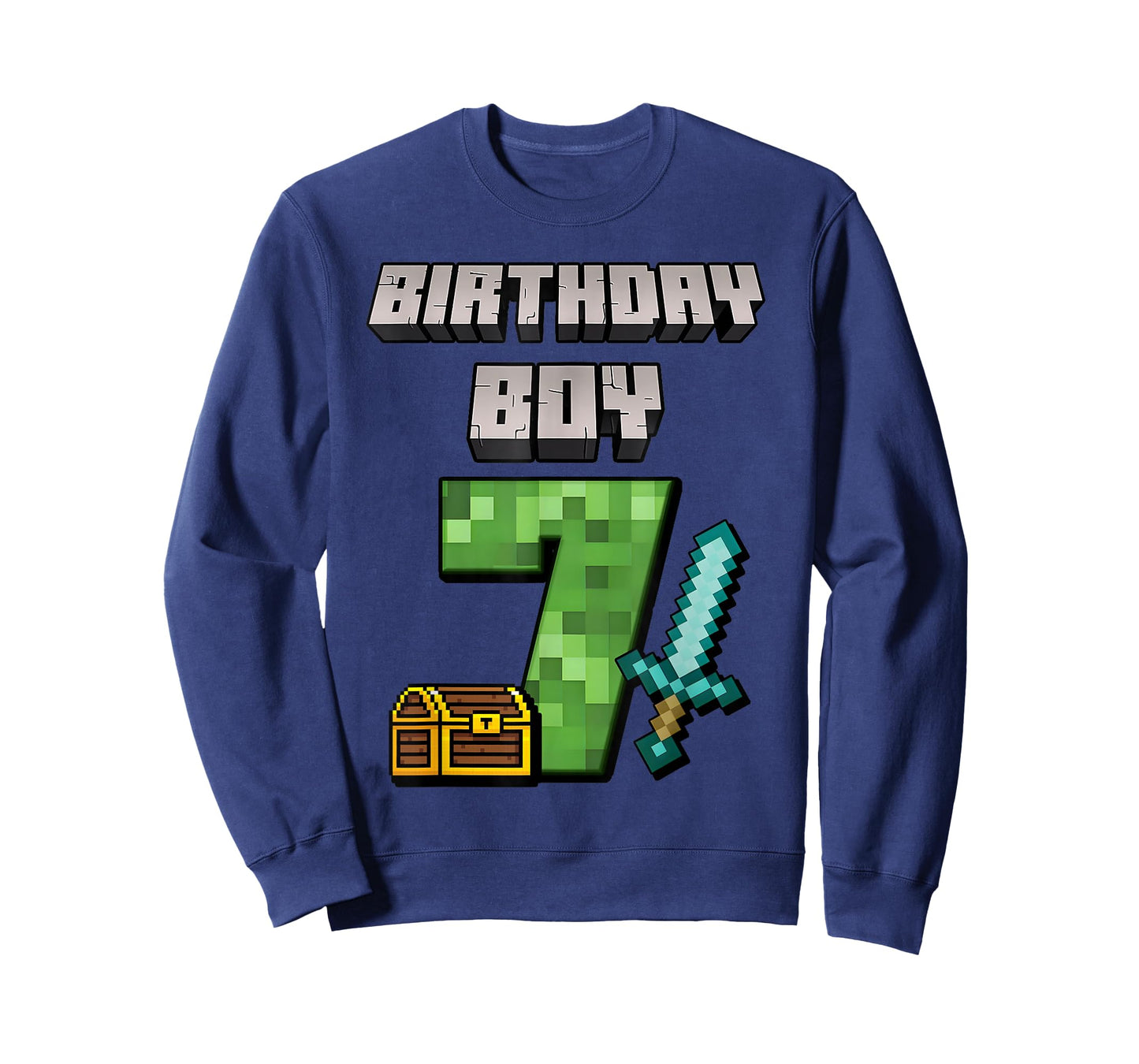Birthday Boy Shirt 7th Birthday Boy 7 Year Old Game Pixel T-Shirt