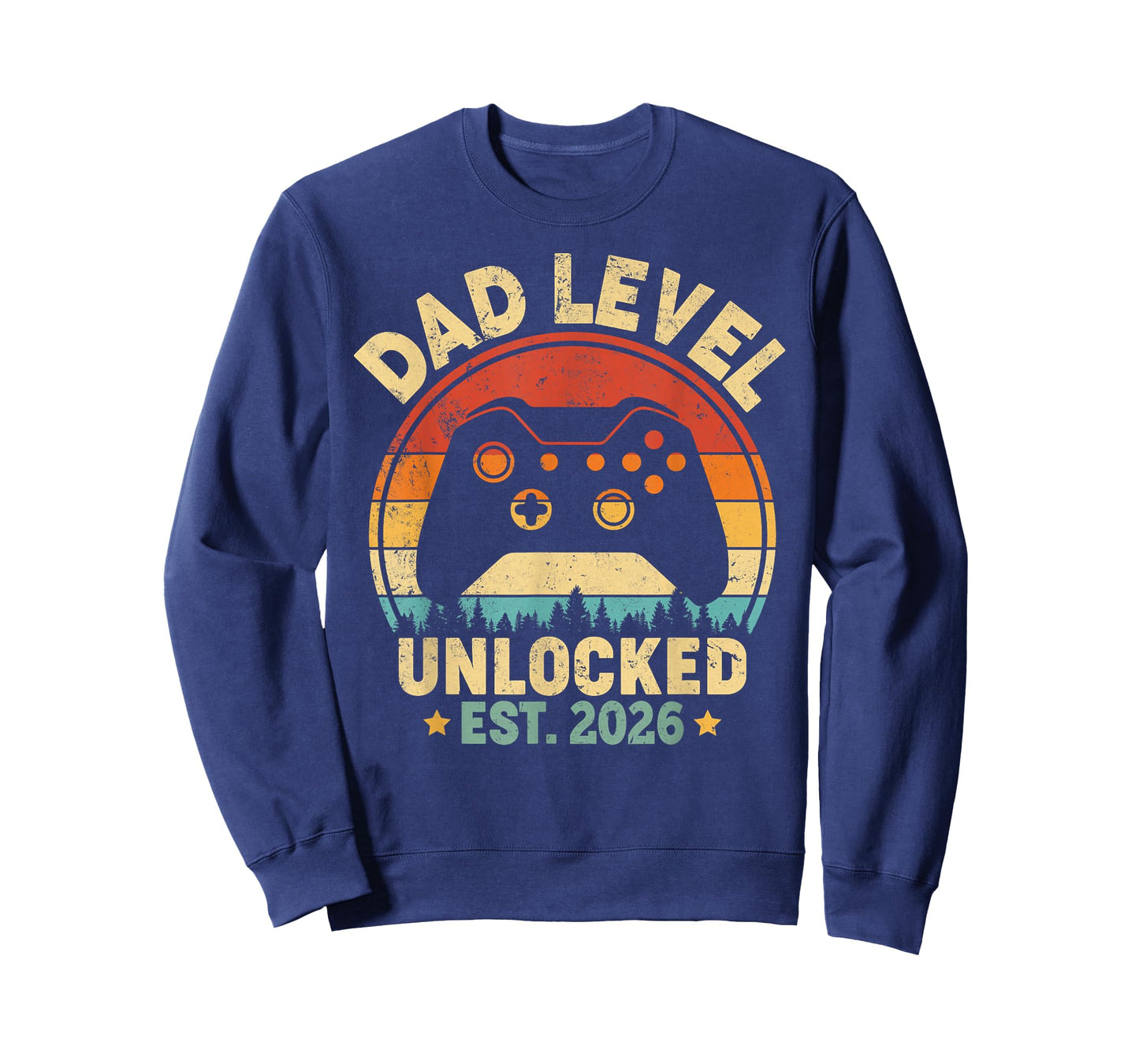 Dad Level Unlocked 2026 Leveled Up To Daddy Video Gamer Dad T-Shirt