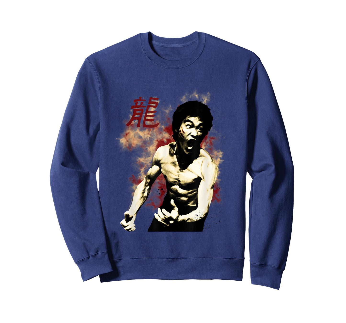 Bruce Lee The Dragon Epic Scream Vintage Portrait T-Shirt