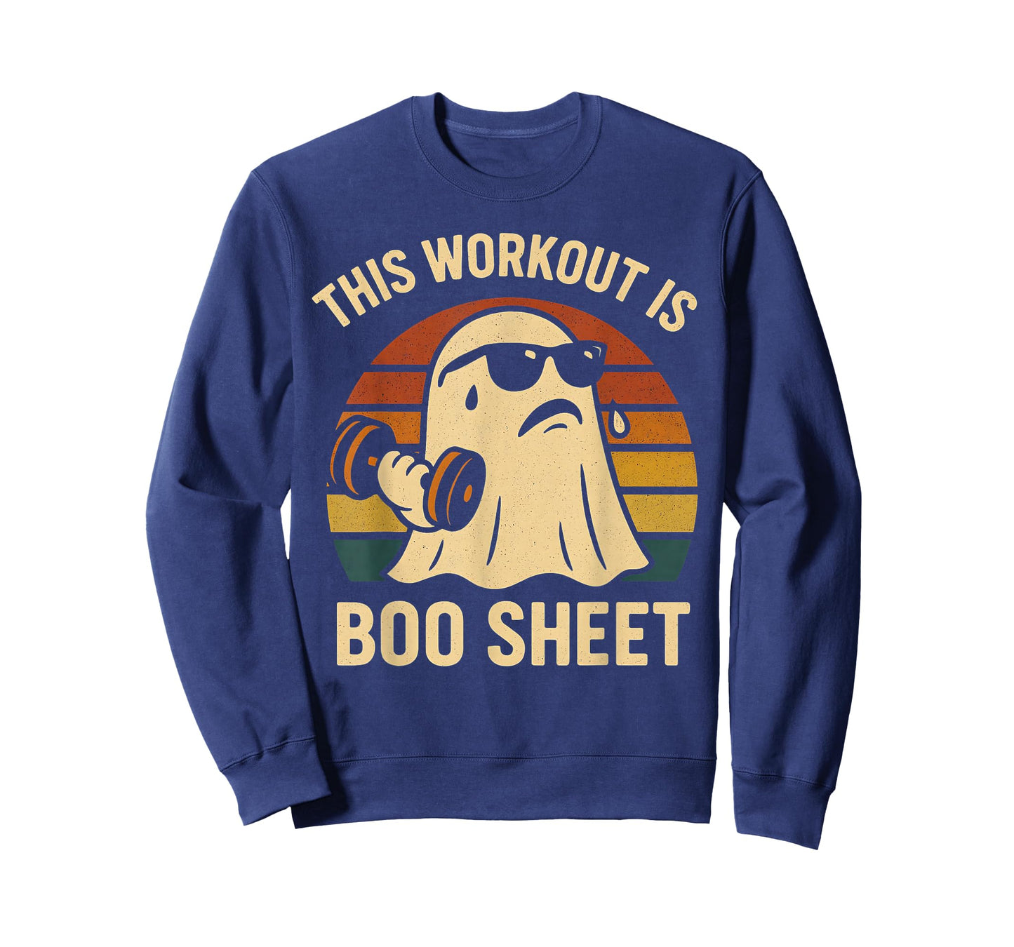Funny This Workout is Boo Sheet Halloween Ghost Exercise Gym T-Shirt