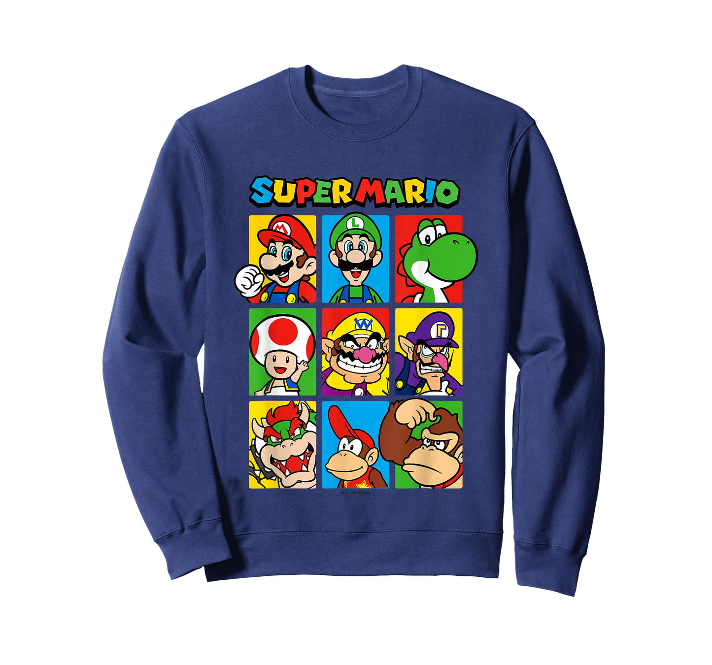 Super Mario Classic Big Character Box Up Portraits T-Shirt