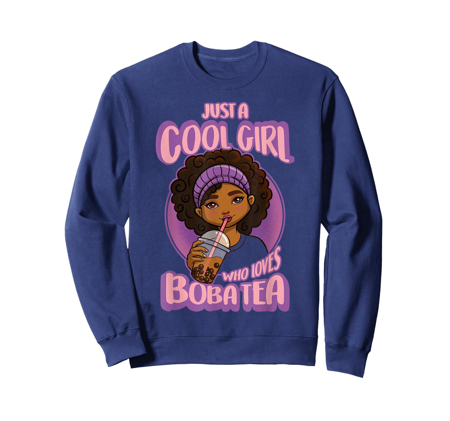 Kawaii Black Girl Anime Boba Tea T-Shirt