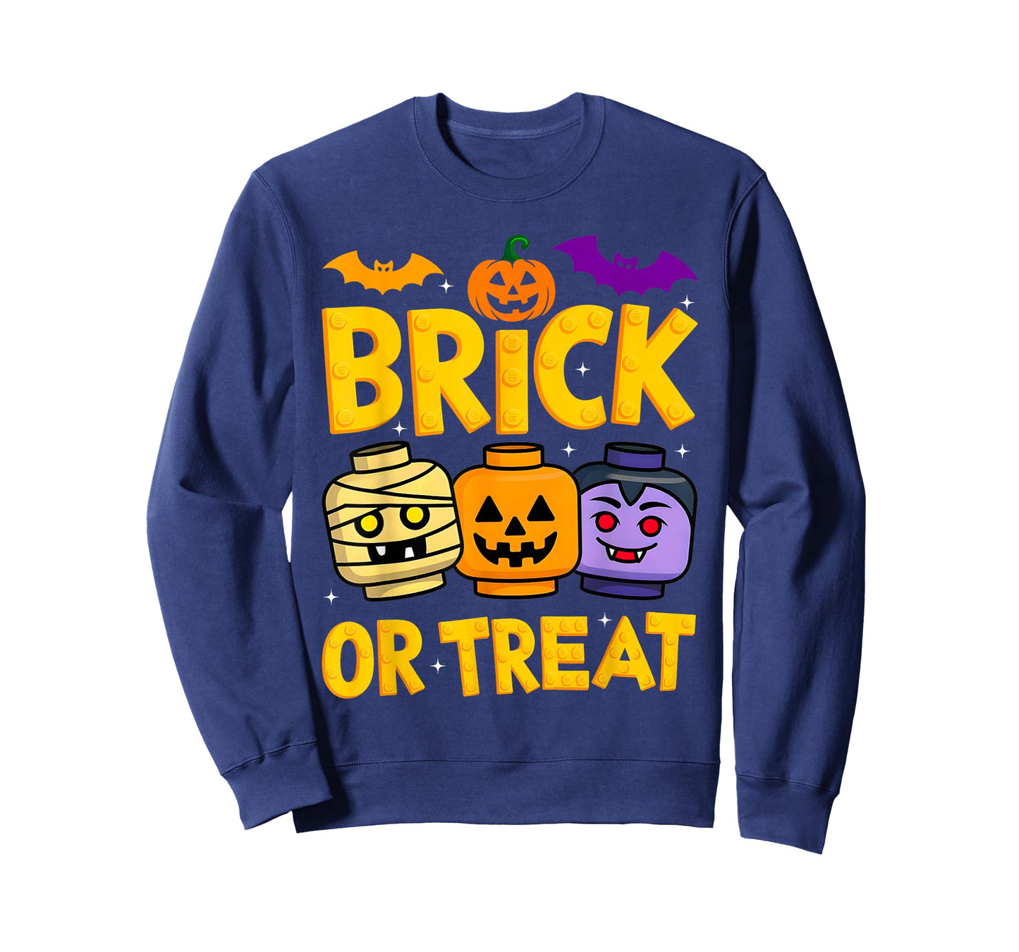 Brick or Treat Halloween Master Builder Blocks Building Kids T-Shirt