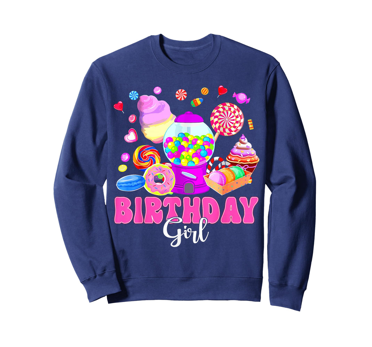 Birthday Girl Shirt Candy Birthday Party For Kids Girl T-Shirt