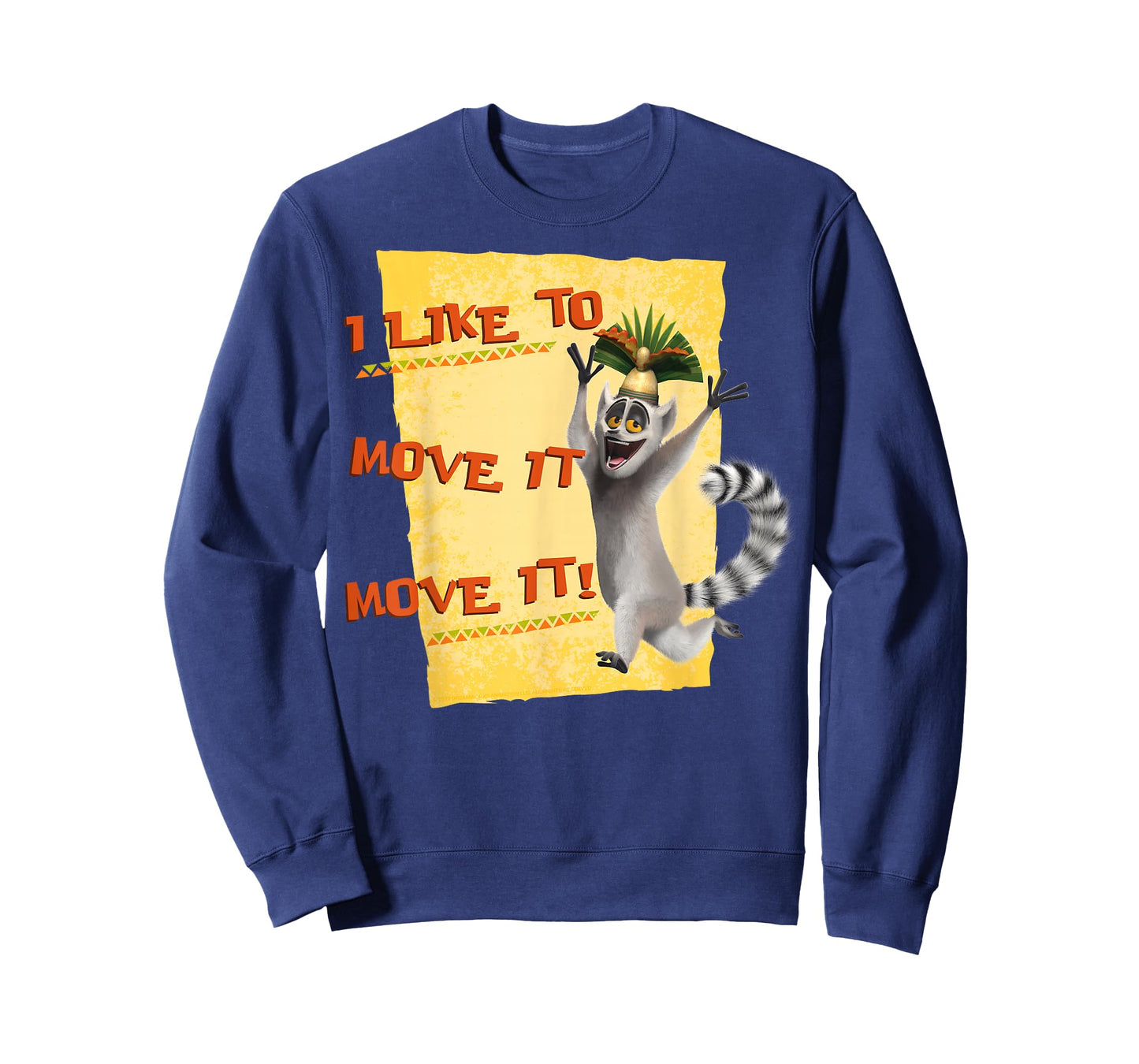 Madagascar Julien Move It Text Poster T-Shirt
