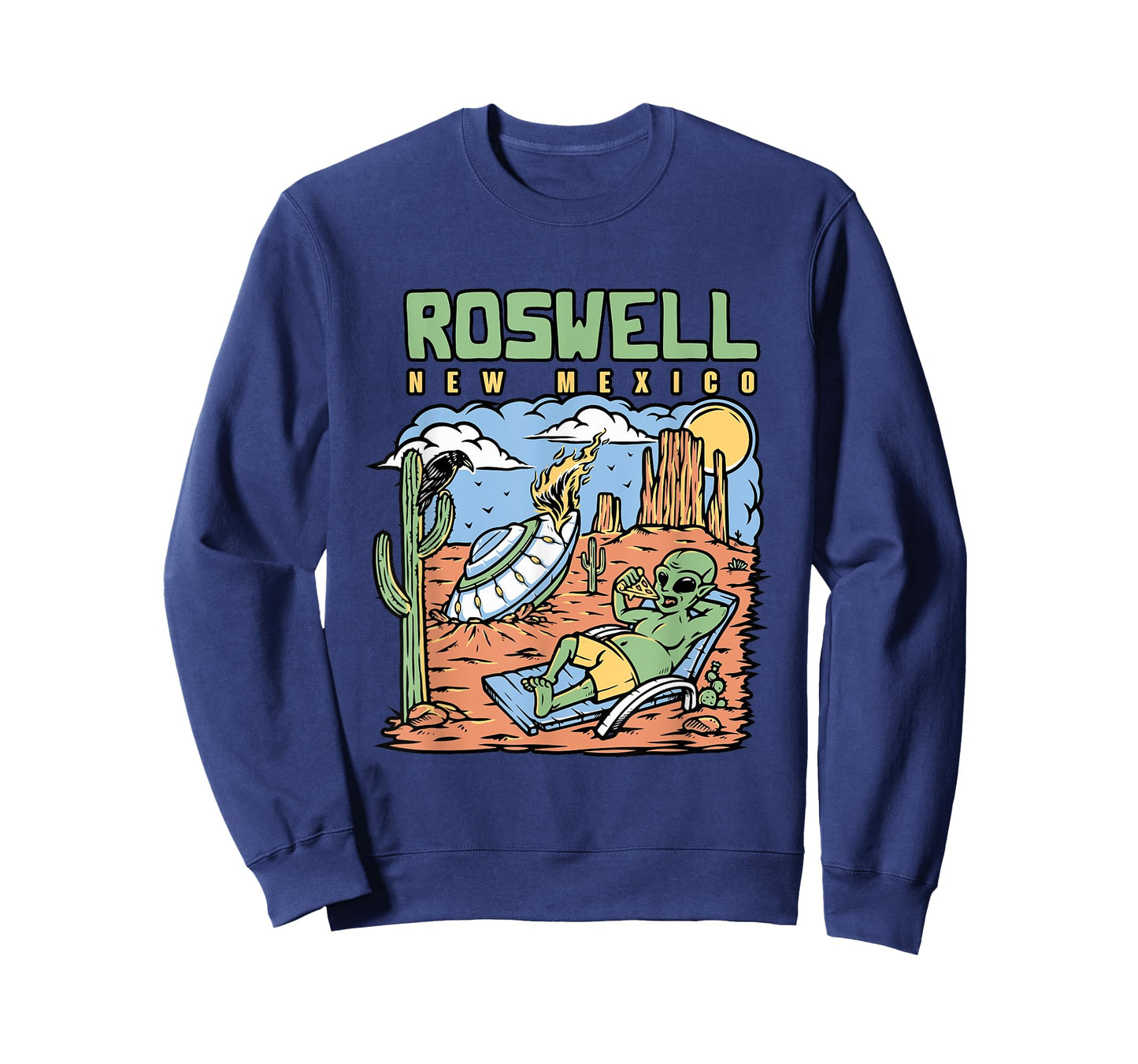 Funny Alien Vacation In Roswell New Mexico Desert T-Shirt