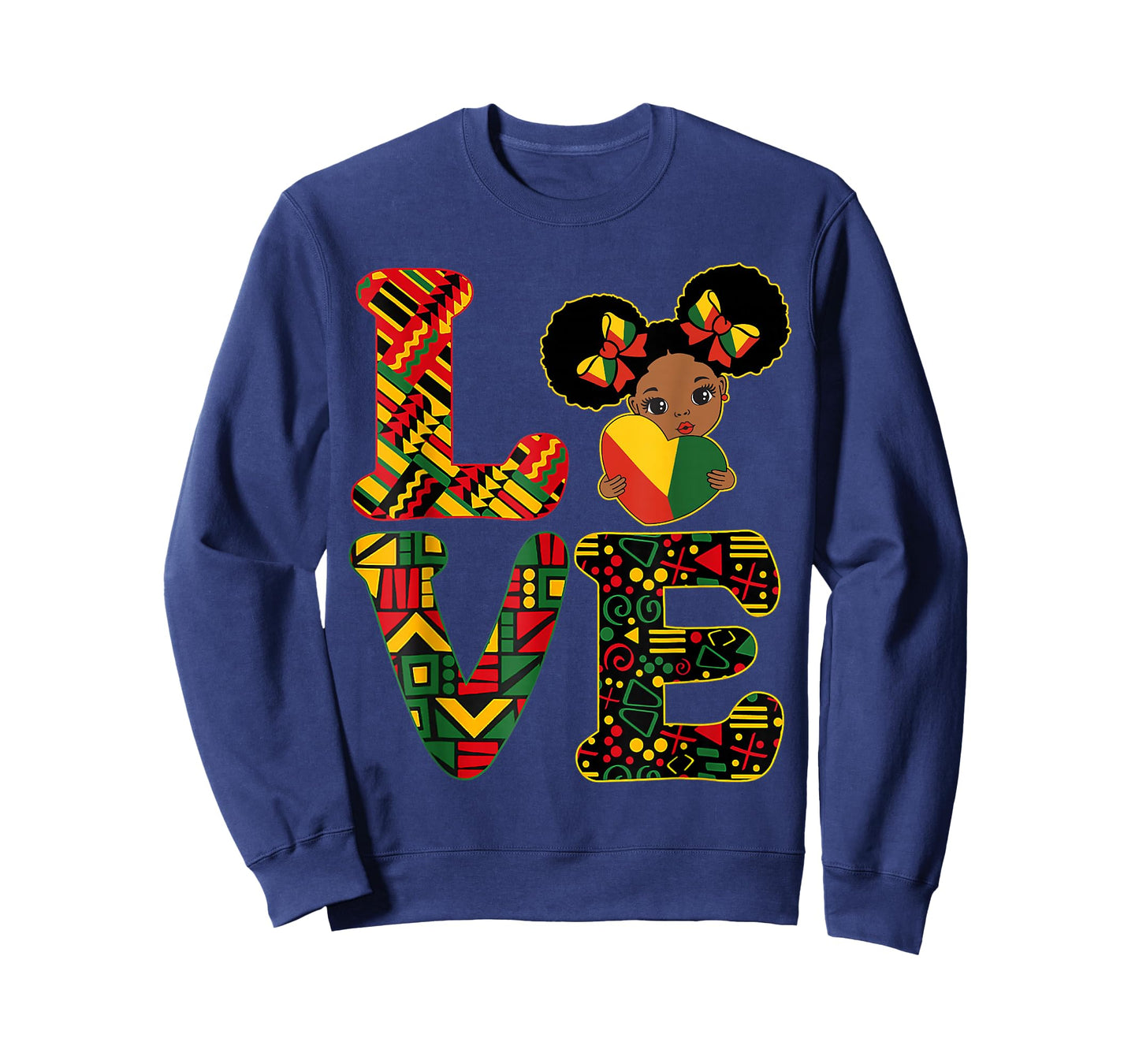 Love Black History Month Strong African Toddler Girls T-Shirt