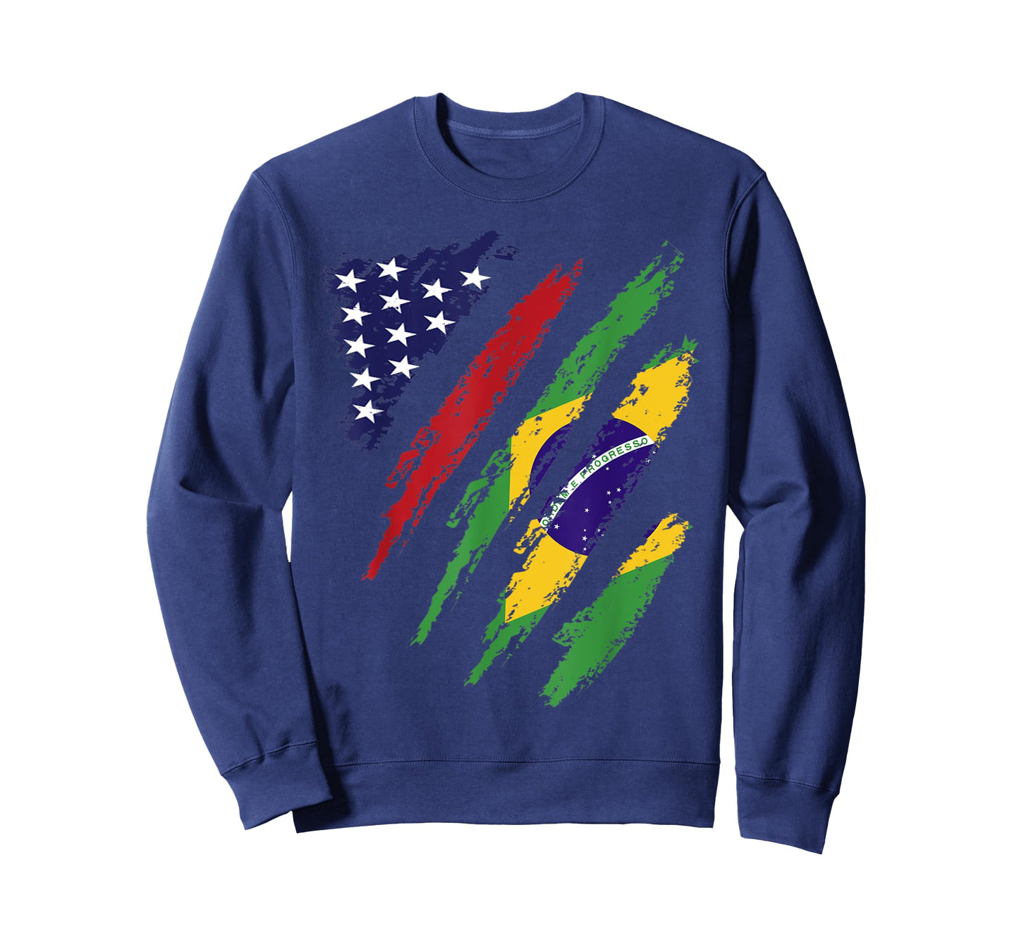 Brazil American Grown Flag USA Patriot Heritage Month T-Shirt