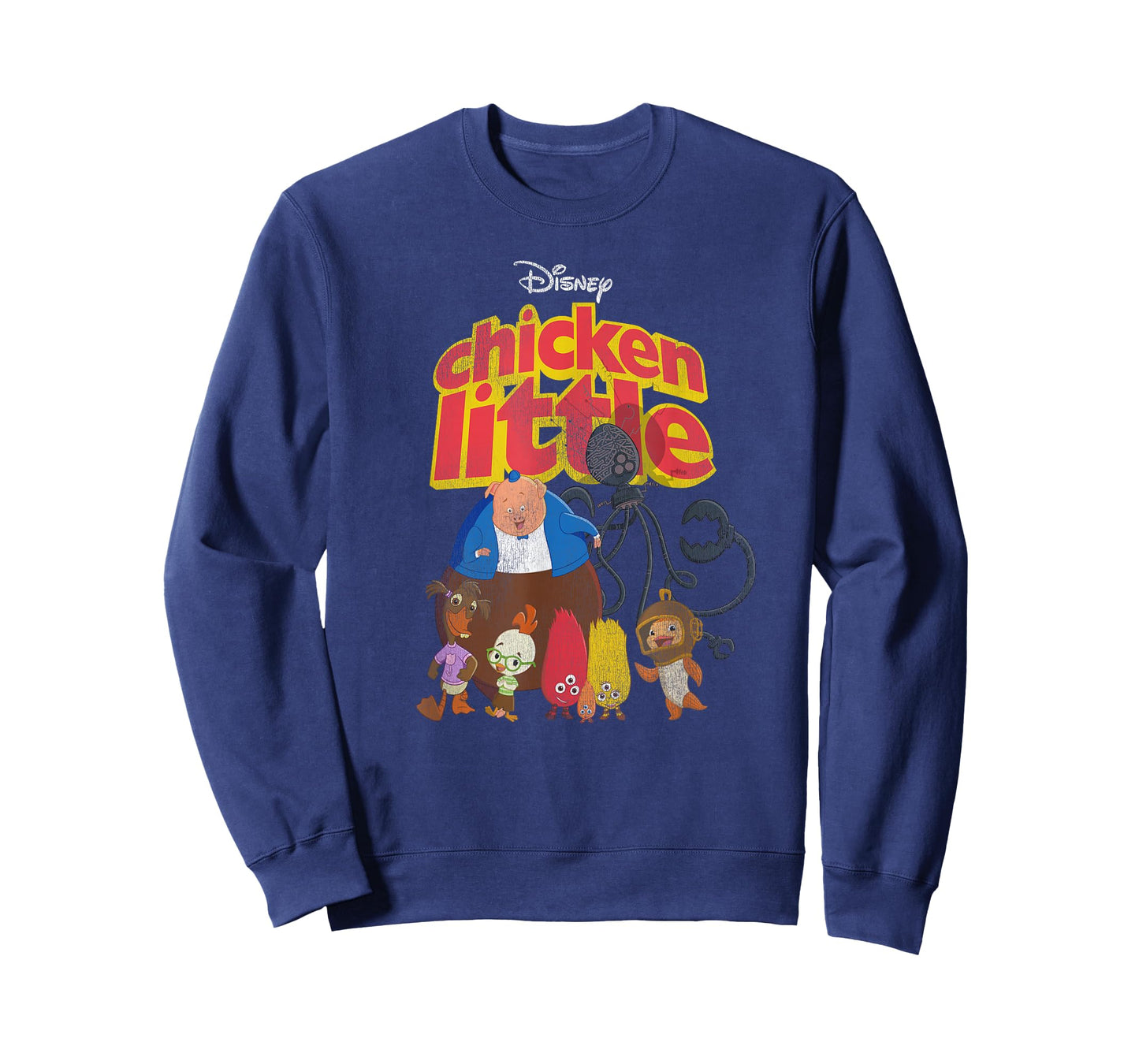 Disney Chicken Little Characters Retro T-Shirt Small