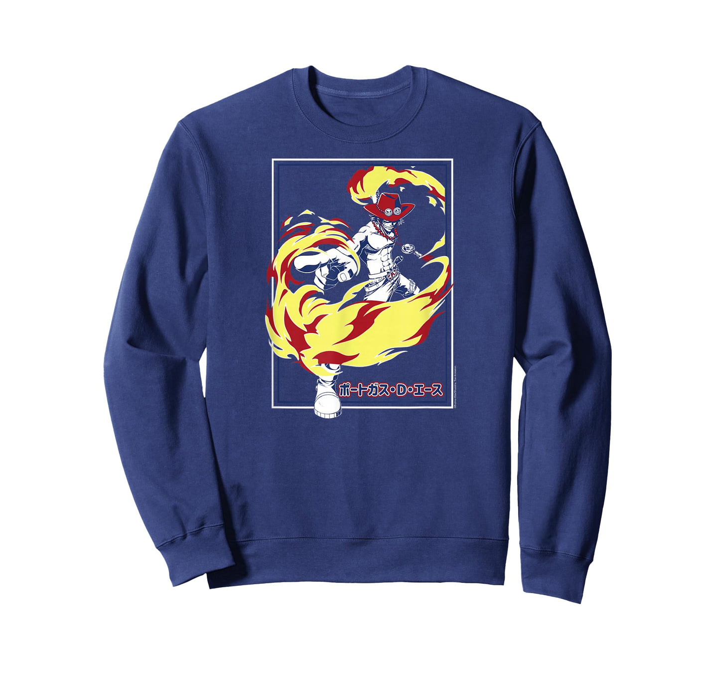 One Piece Anime Fire Fist Ace Frame T-Shirt