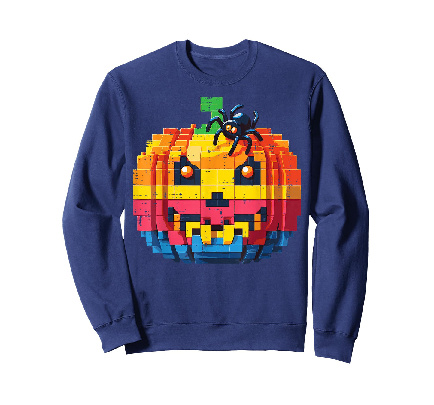 Halloween Blocks Pumpkin Bricks Costume Boys Kids Toddler T-Shirt