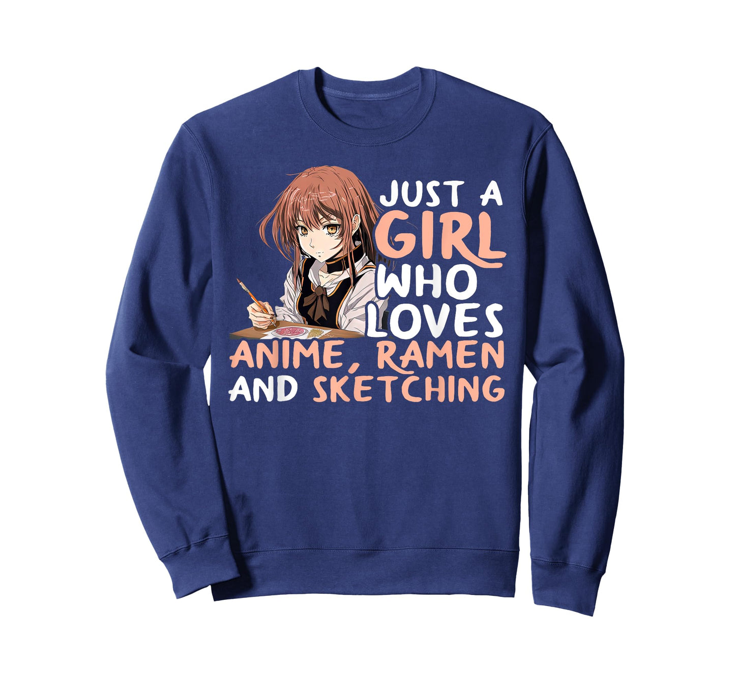 Just A Girl Who Loves Anime Ramen And Sketching Japan Anime T-Shirt