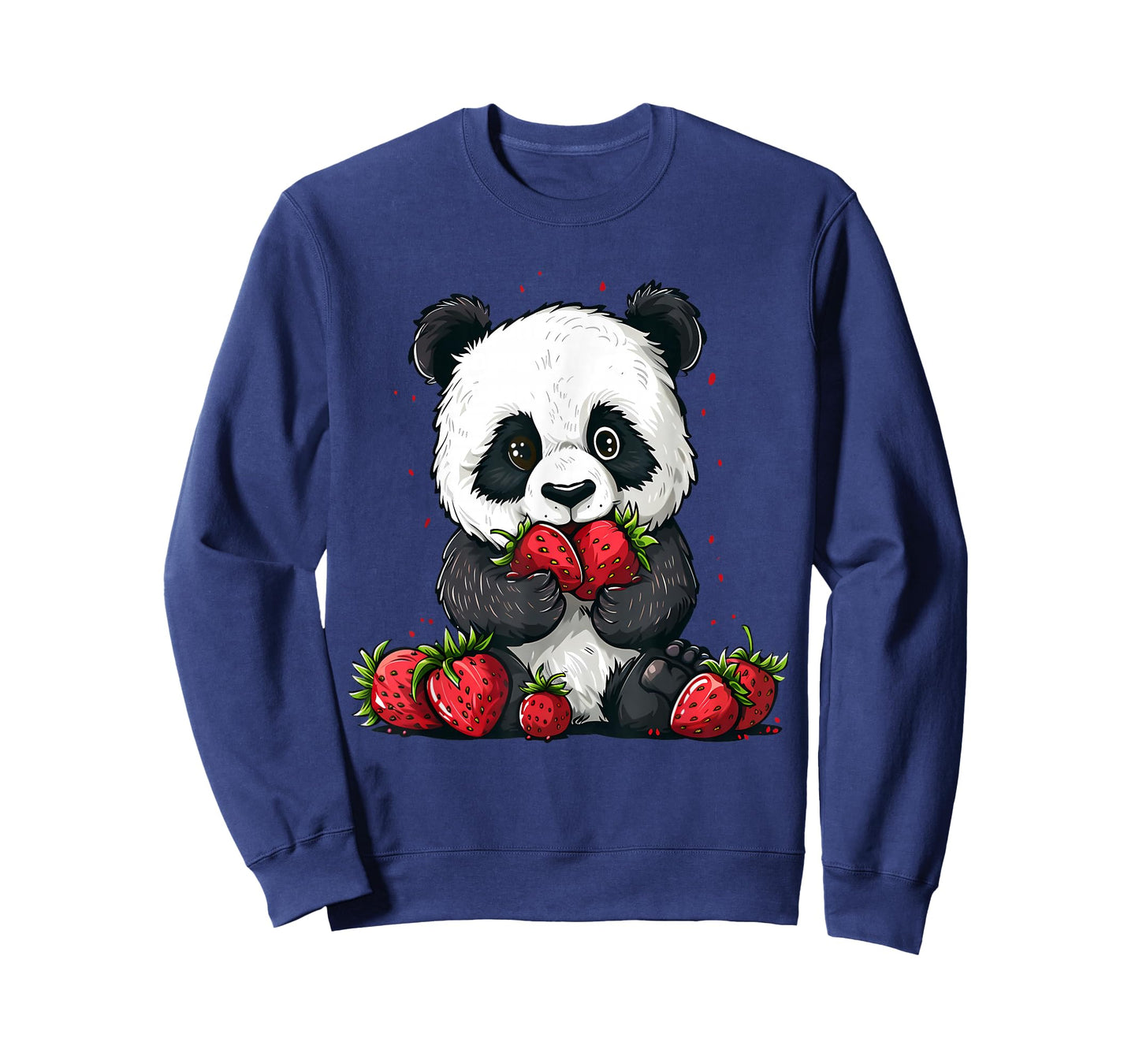 Strawberry Panda Bear Strawberries Cute Panda Bear Artwork T-Shirt