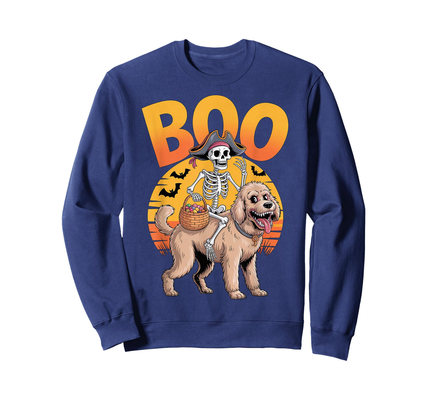 Spooky Doodle Costume on Boo Golden Doodle Halloween T-Shirt