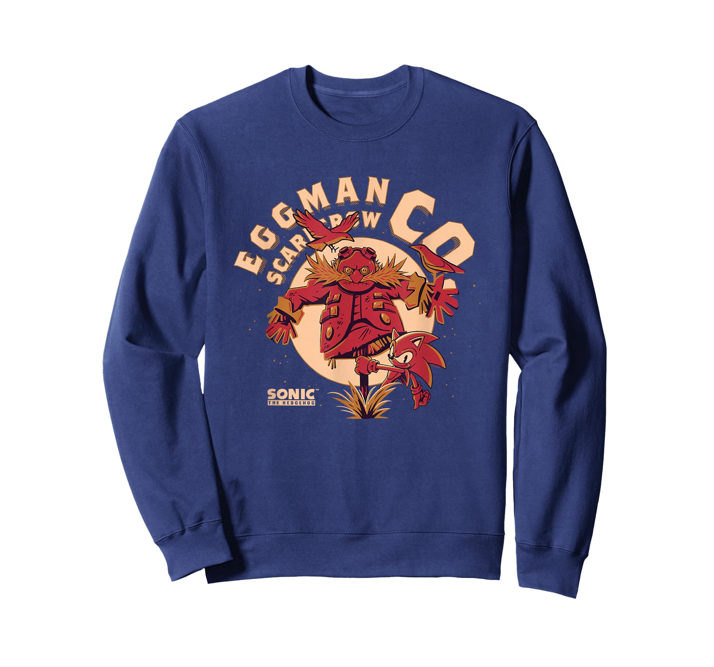 Sonic The Hedgehog Halloween Eggman Scarecrow Co. Vintage T-Shirt