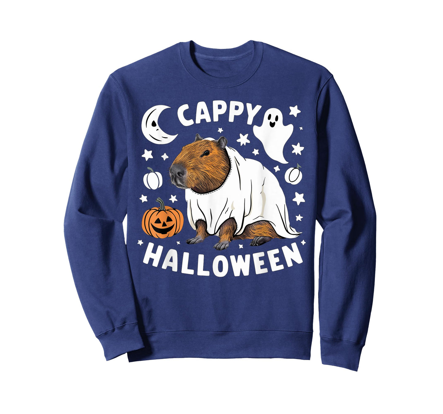 Cappy Halloween - Cute Capybara Ghost Costume T-Shirt